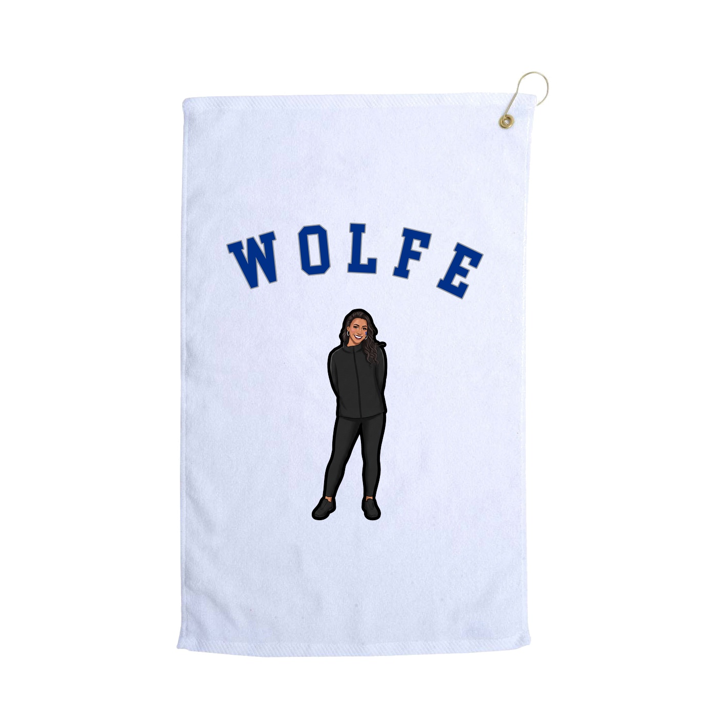 Golf Towel — Shirsey Arch in White