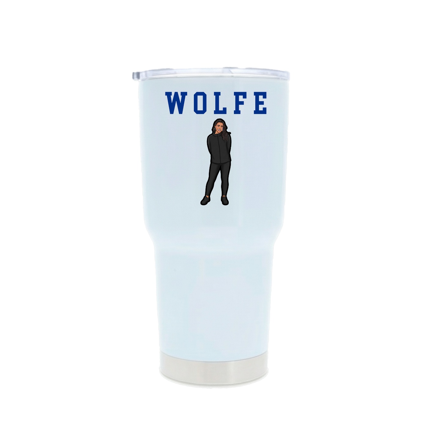 30oz Stainless Steel Tumbler — Shirsey in White