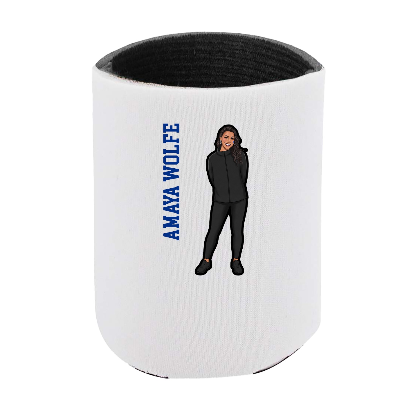 Can Holder — Name Vertical in White