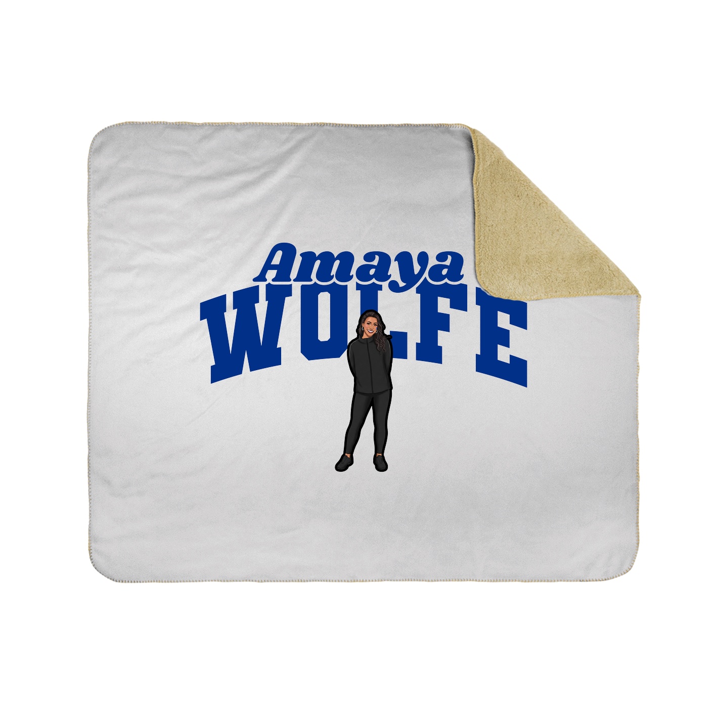 Throw Blanket — Signature Arch in White