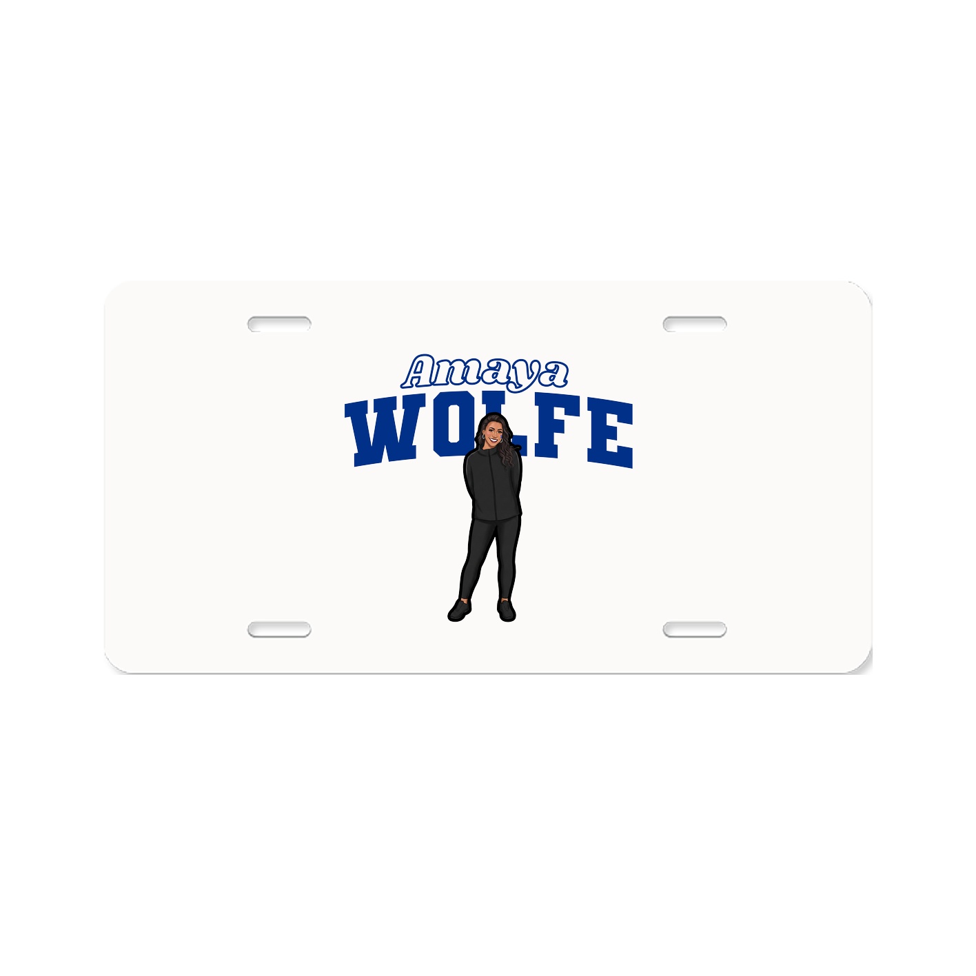 License Plate — Name Arch in Classic