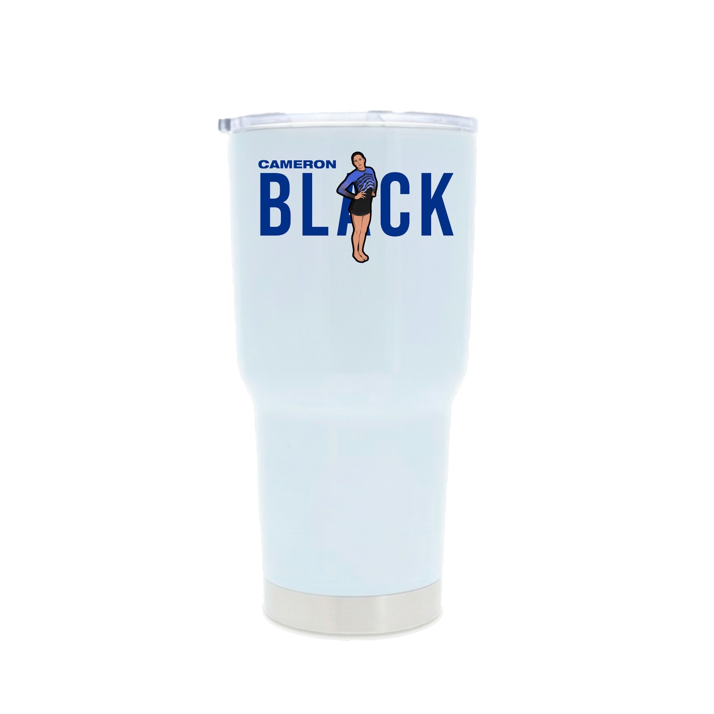 30oz Stainless Steel Tumbler — Player Name in White