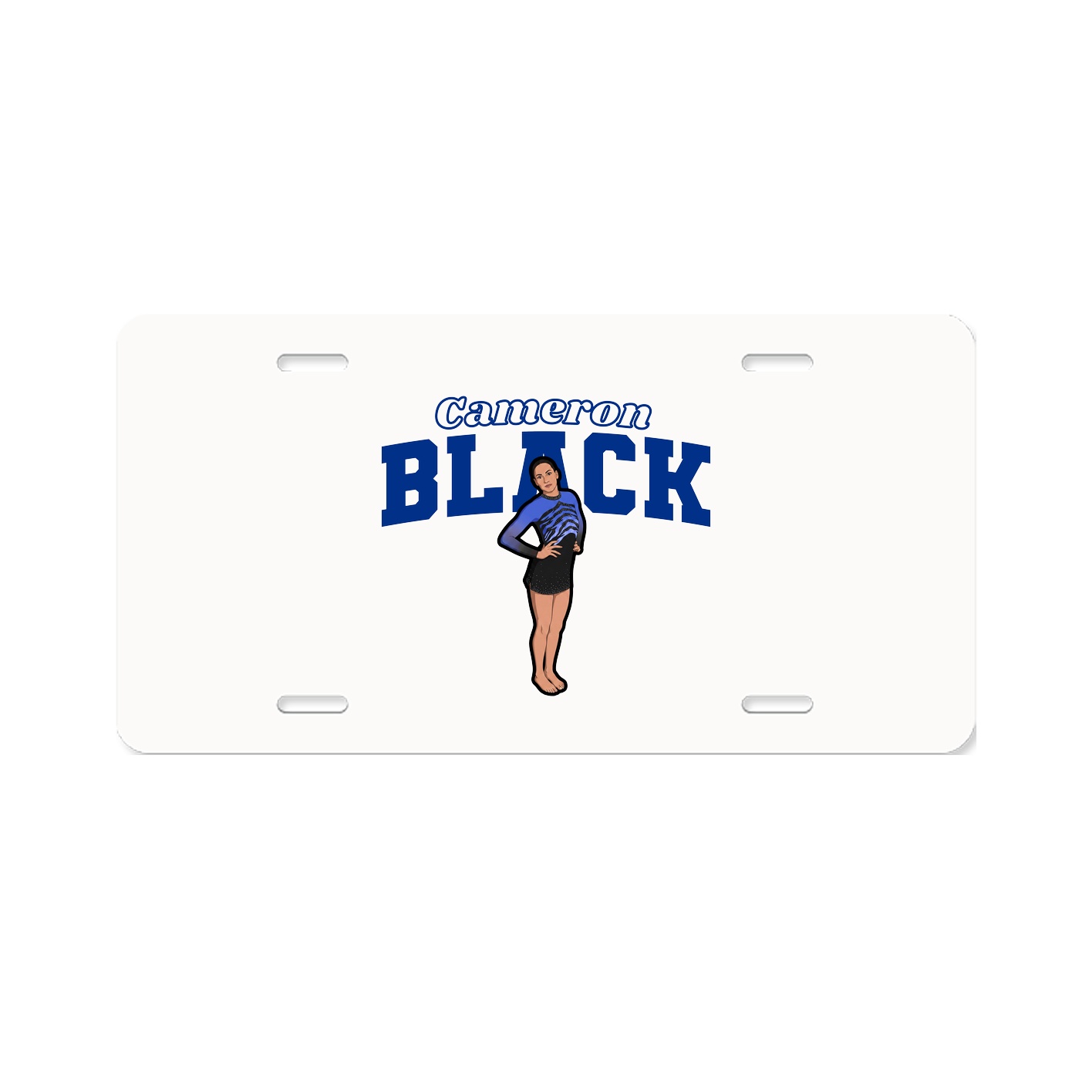 License Plate — Name Arch in Classic