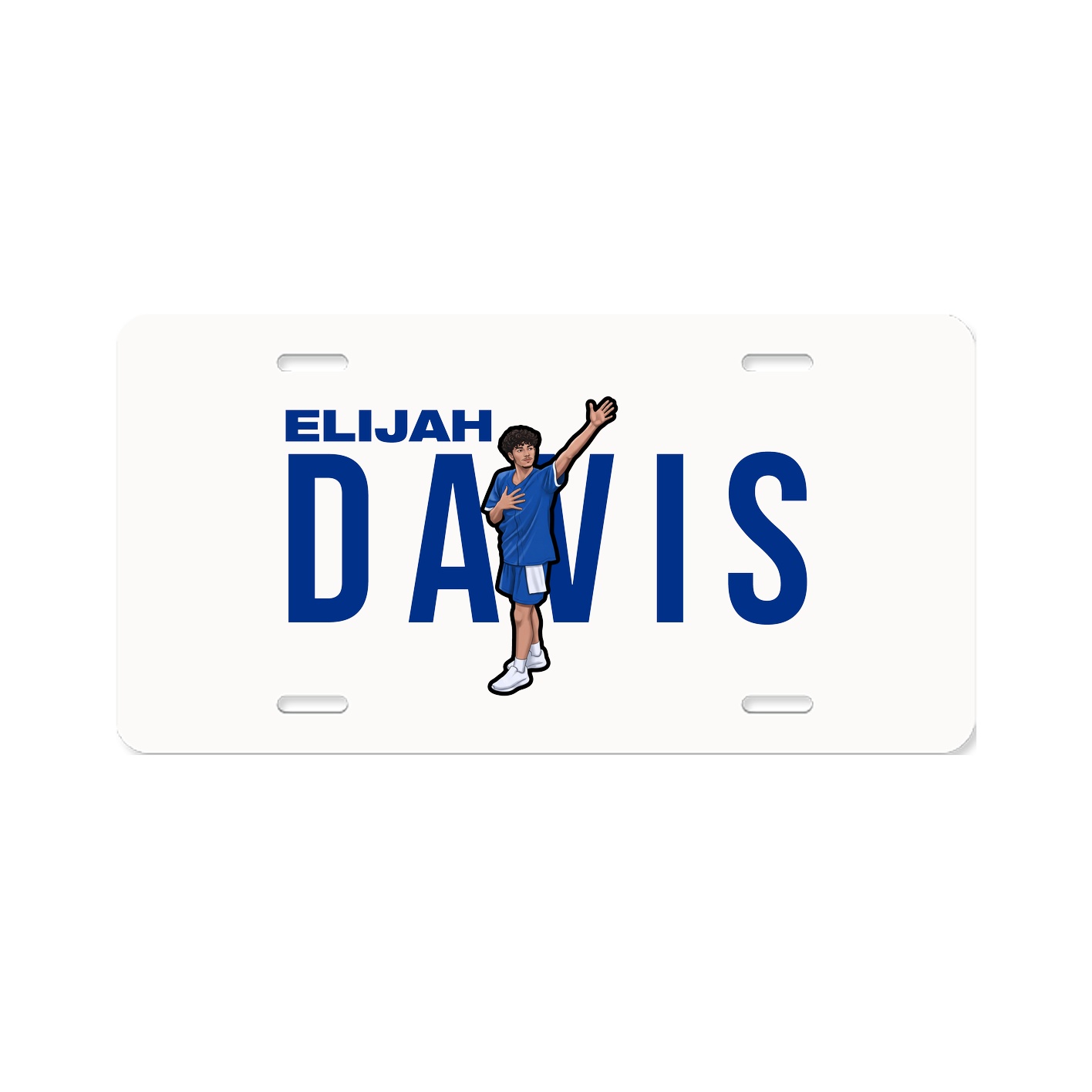 License Plate — Player Name in Classic
