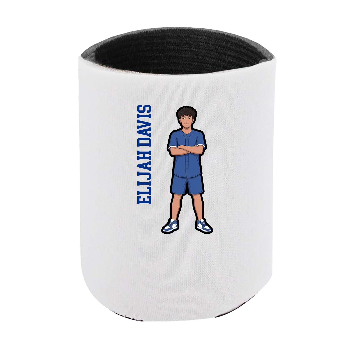 Can Holder — Name Vertical in White
