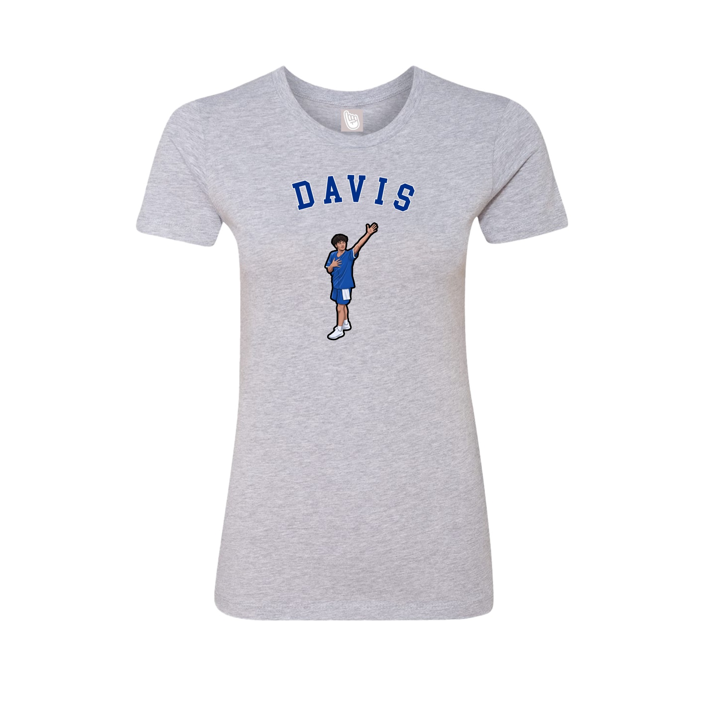 Fitted Women's Tee — Shirsey Arch in Grey