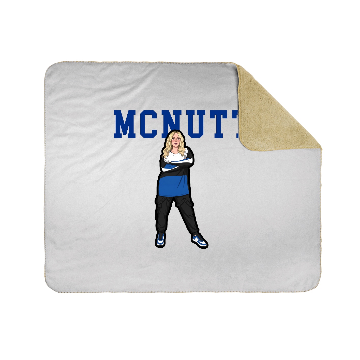 Throw Blanket — Shirsey in White