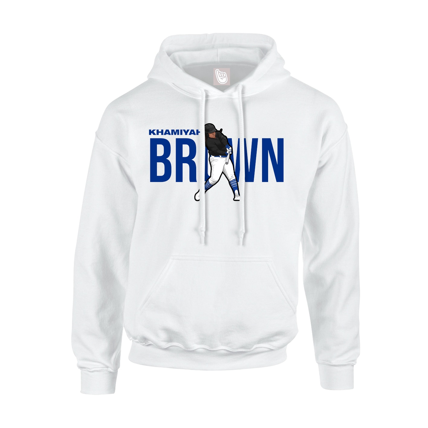 Youth Hoodie — Player Name in White