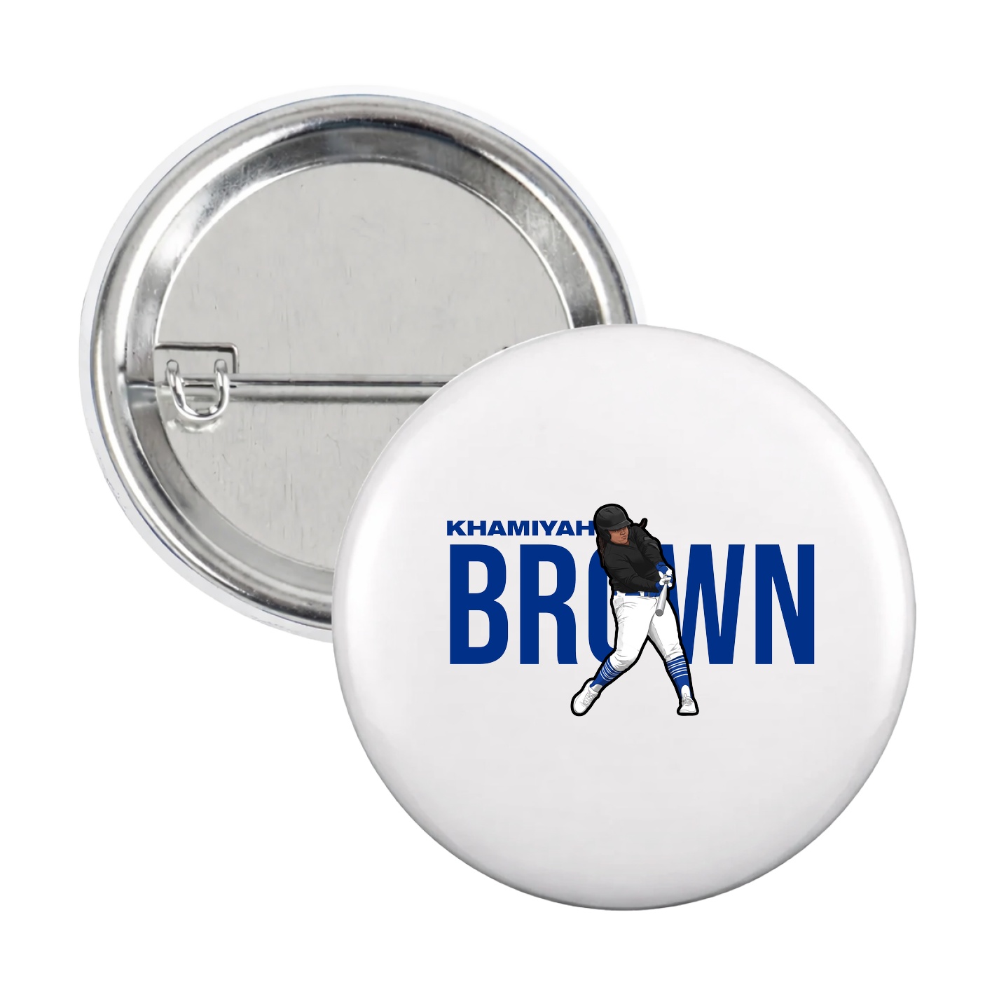 Game Day Button — Player Name in White