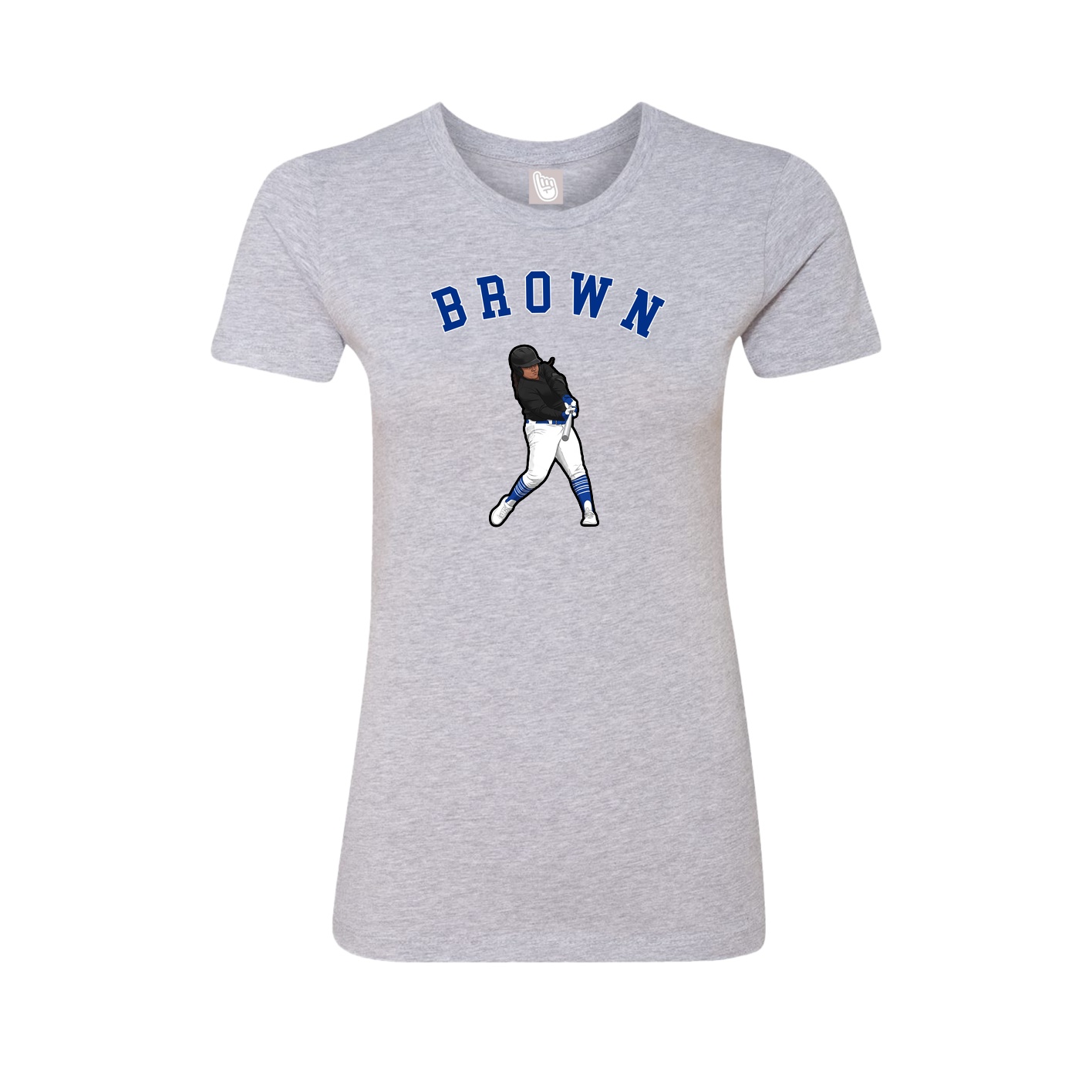 Fitted Women's Tee — Shirsey Arch in Grey