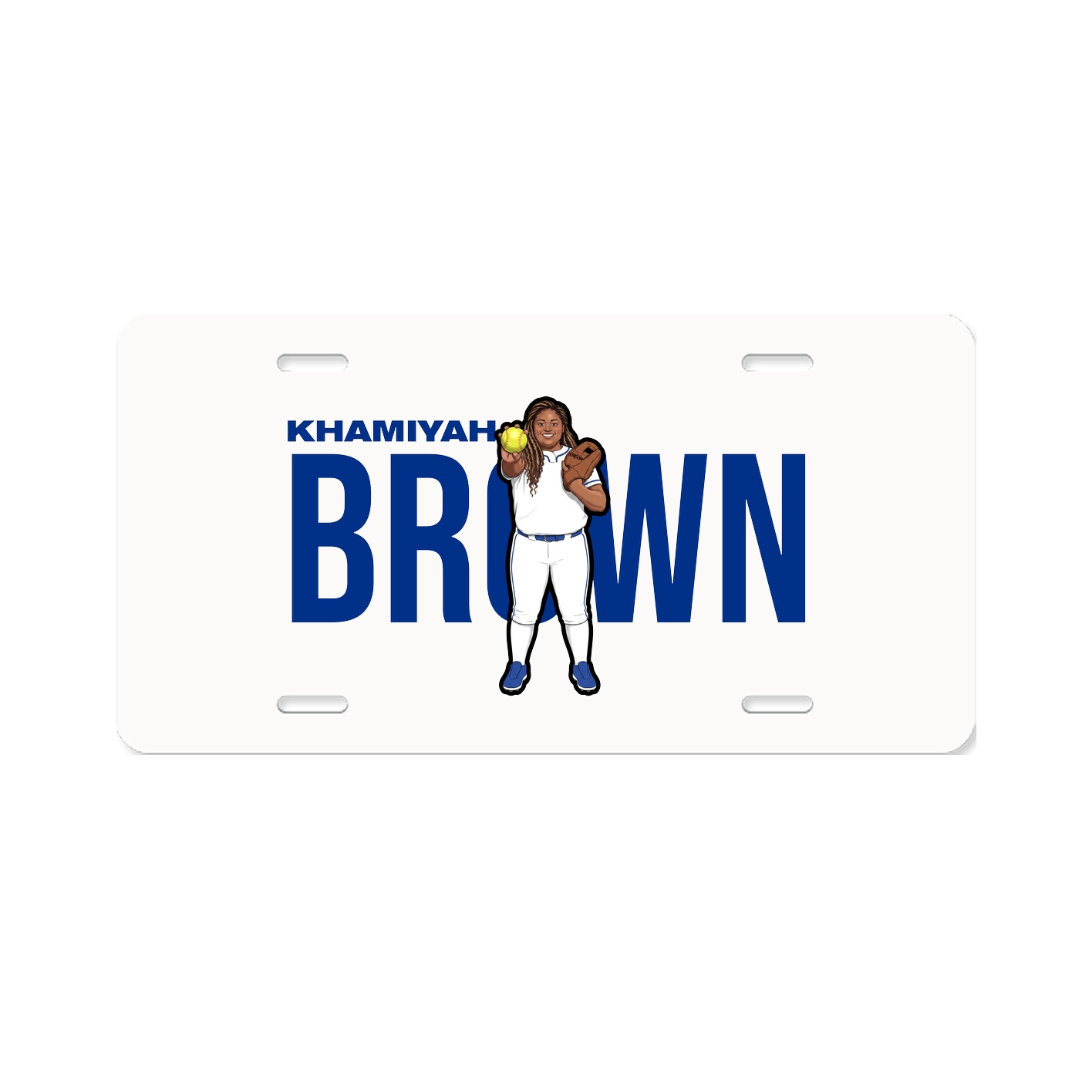 License Plate — Player Name in Classic