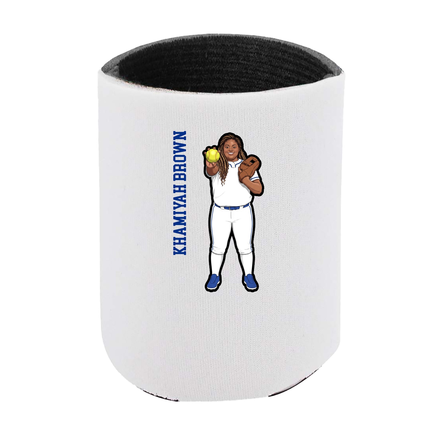 Can Holder — Name Vertical in White