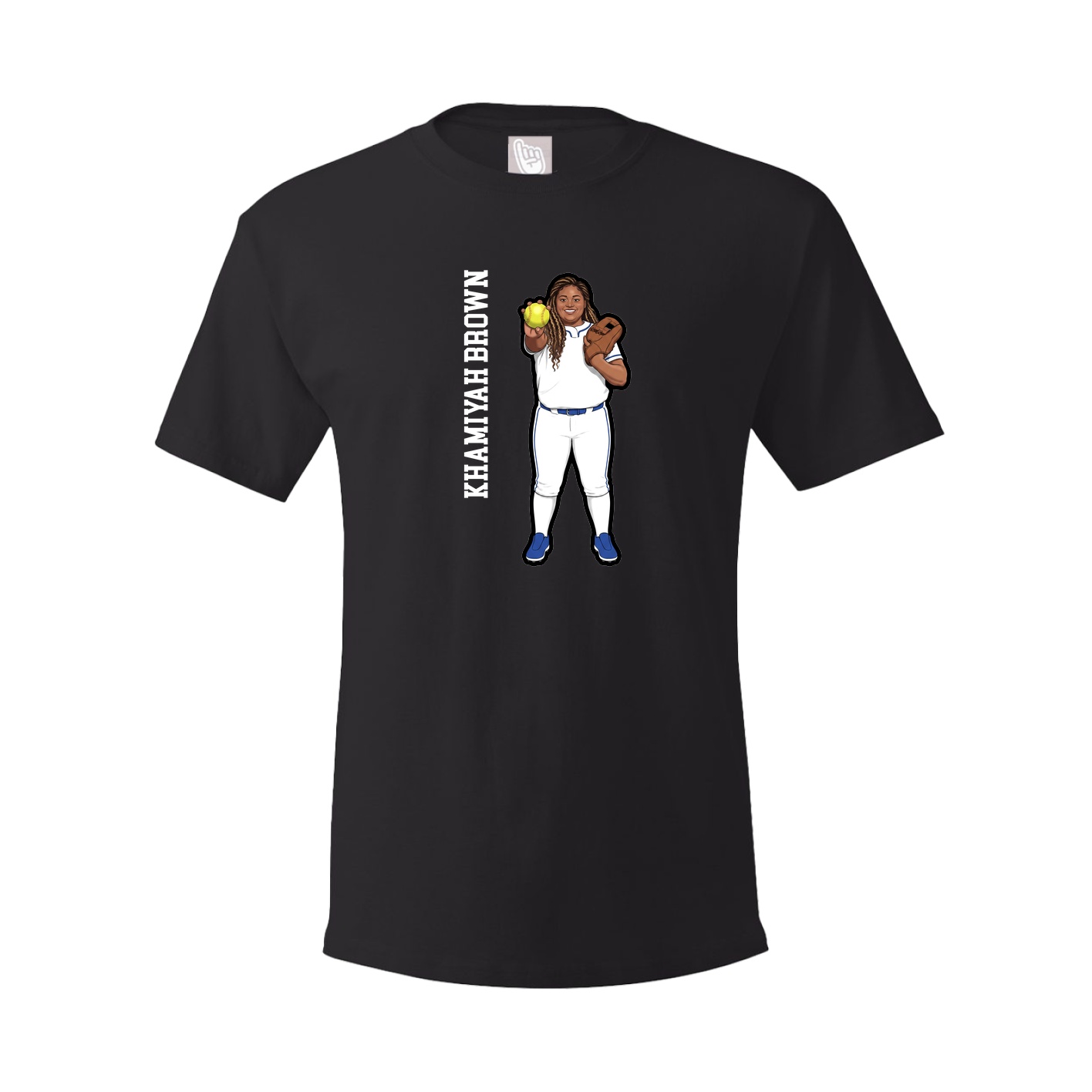 Tee — Name Vertical in Black