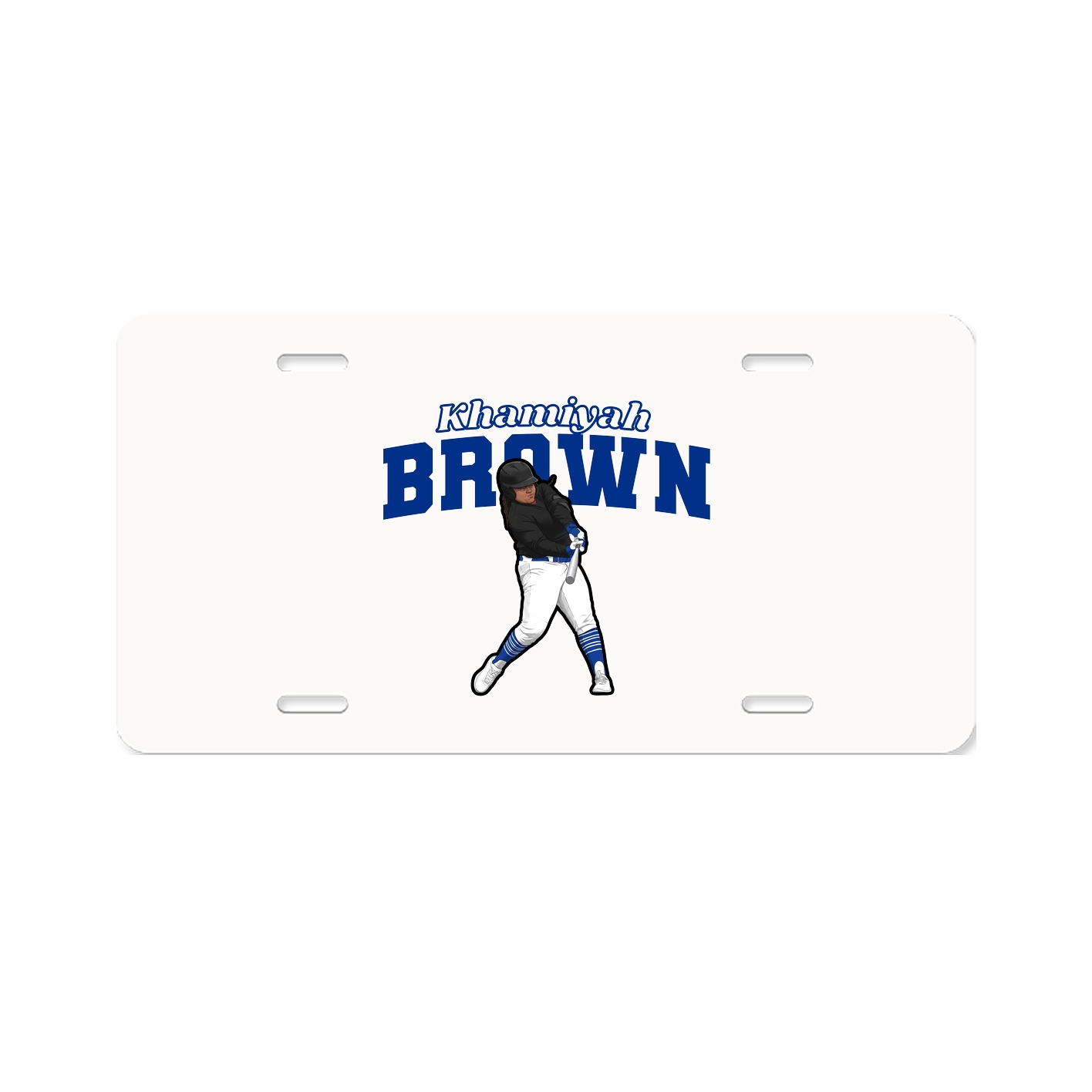 License Plate — Name Arch in Classic