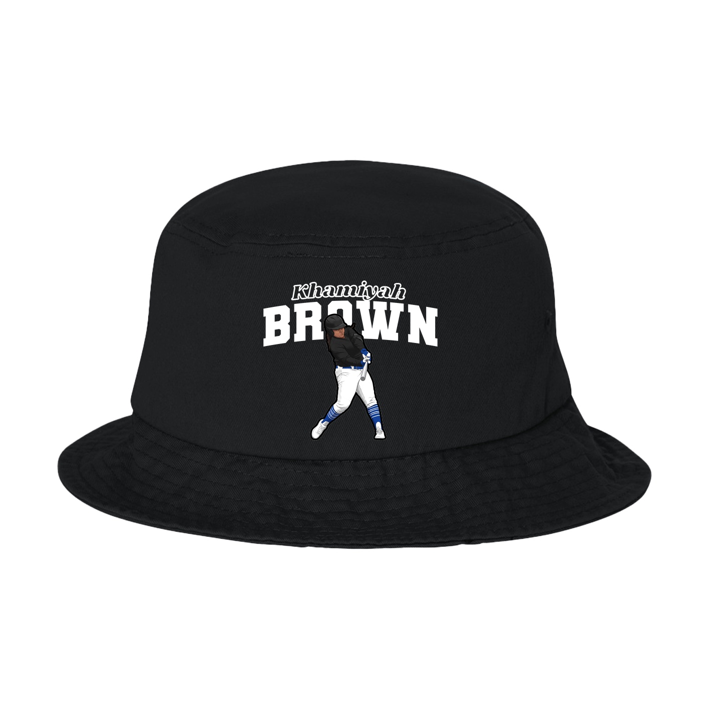 Bucket Cap — Name Arch in Black
