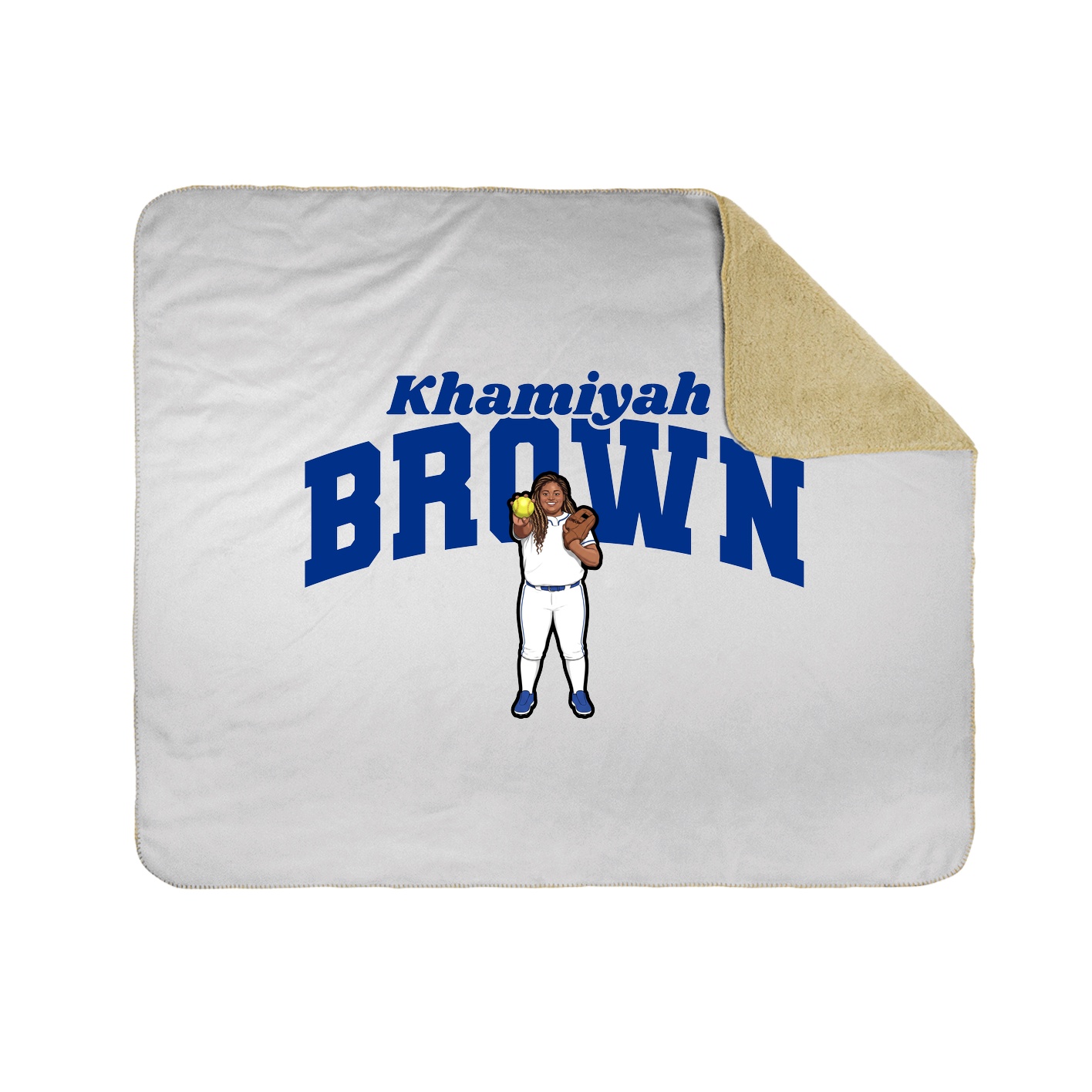 Throw Blanket — Signature Arch in White