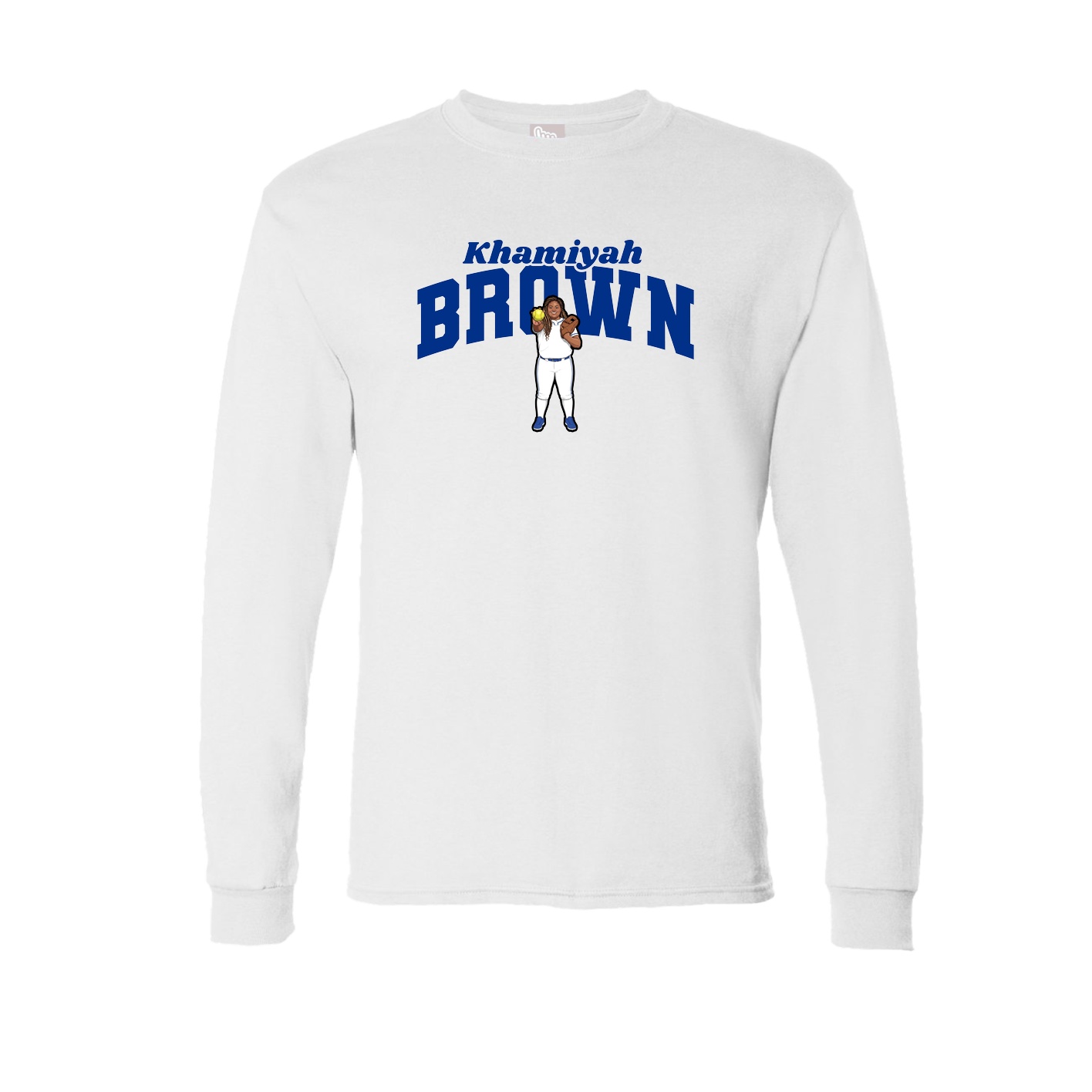 Long Sleeve Tee — Signature Arch in White
