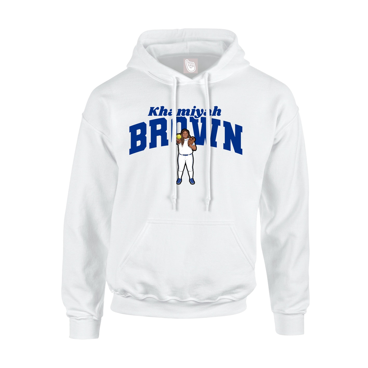 Hoodie — Signature Arch in White