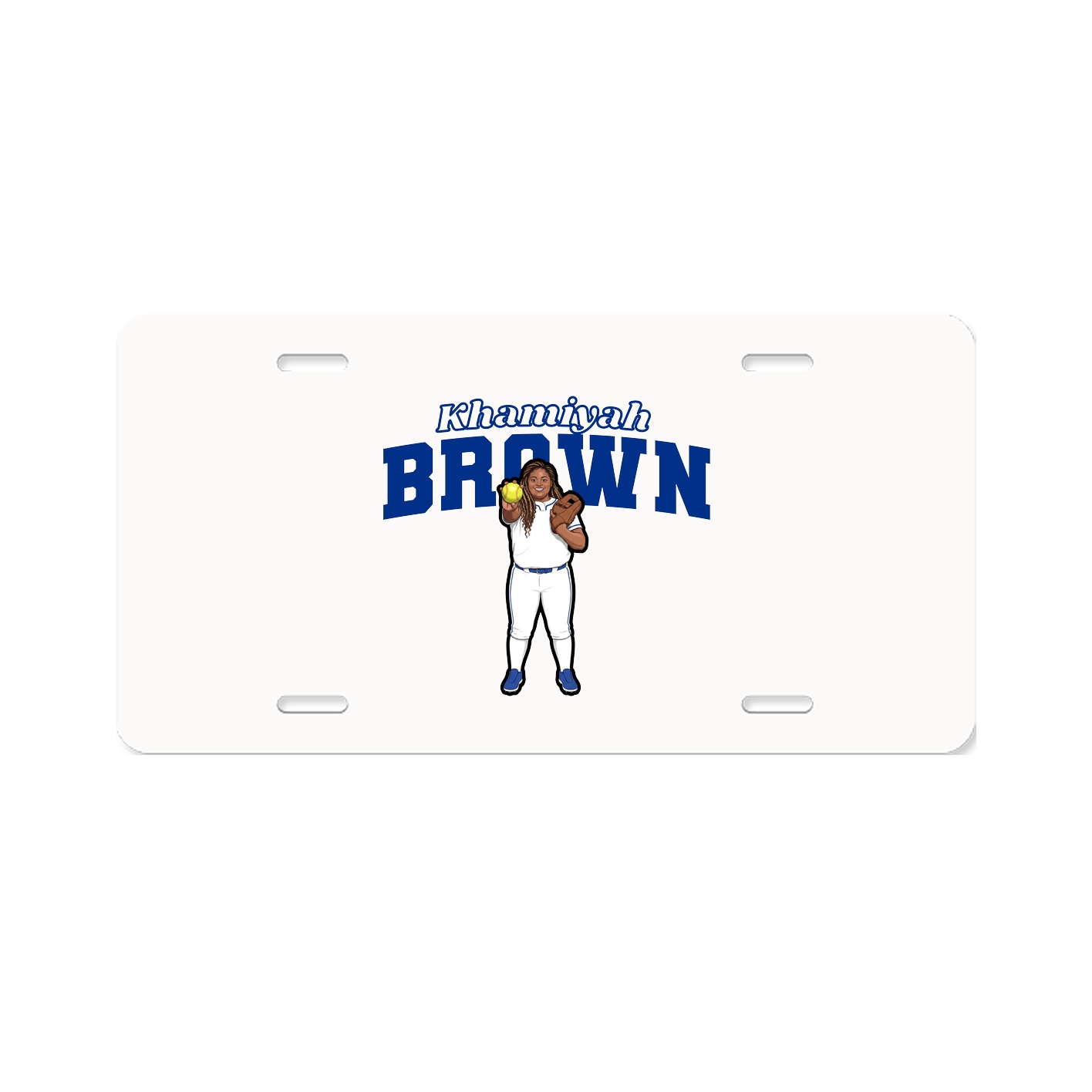 License Plate — Name Arch in Classic