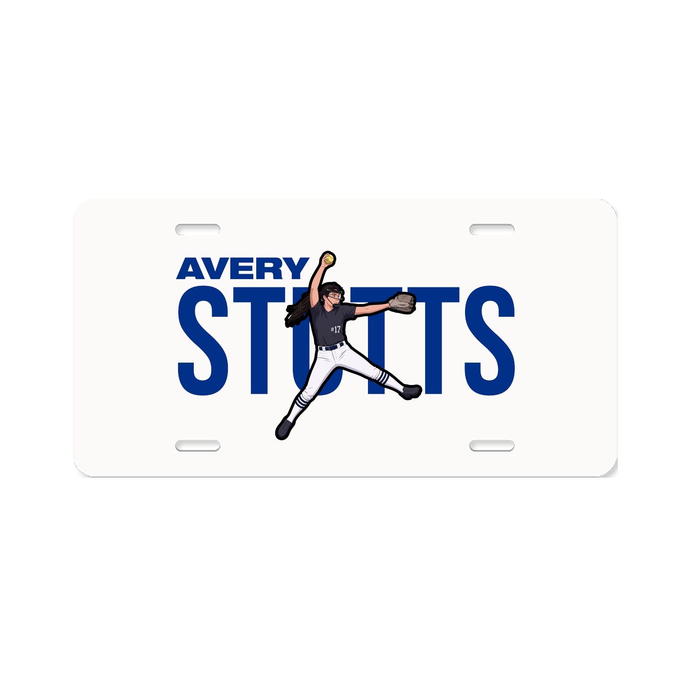License Plate — Player Name in Classic