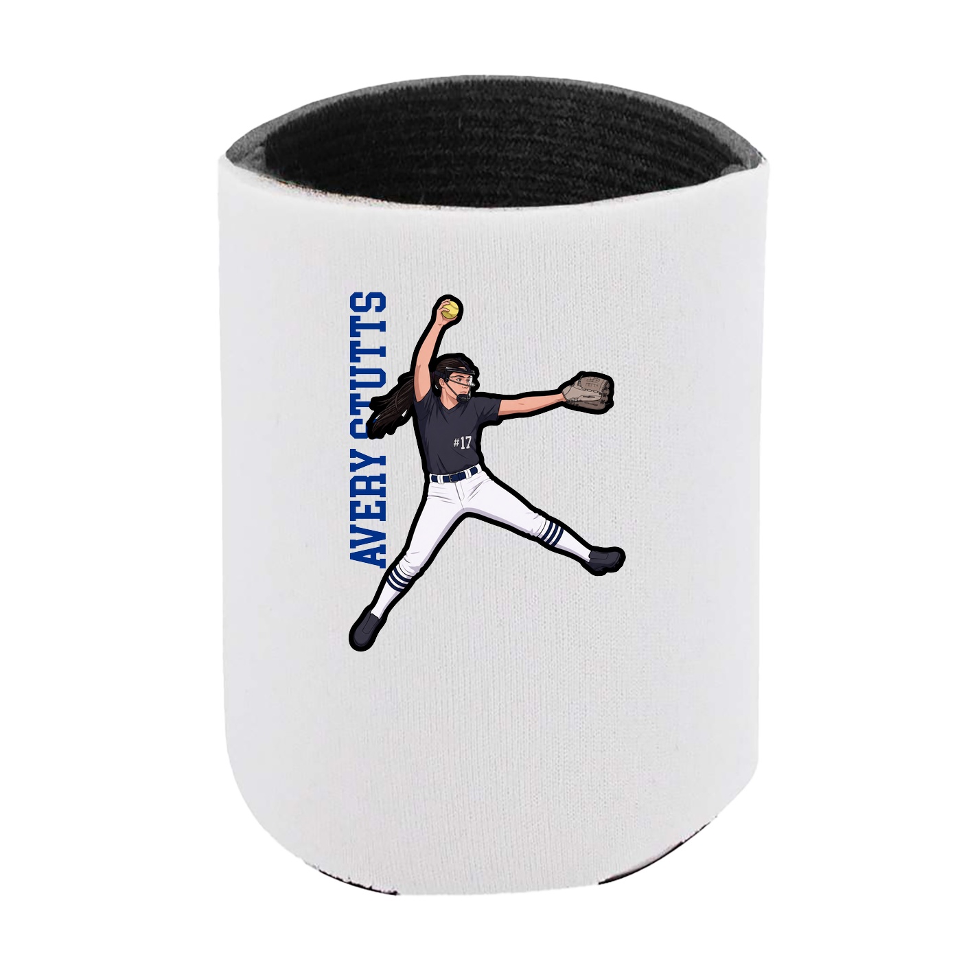 Can Holder — Name Vertical in White