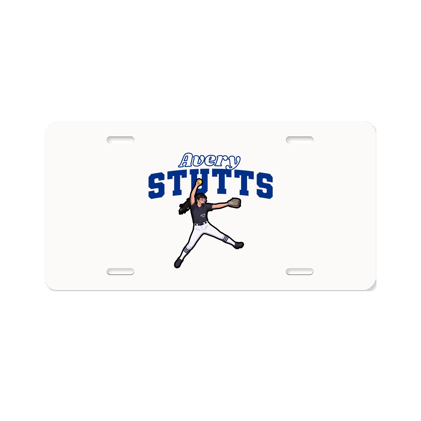 License Plate — Name Arch in Classic