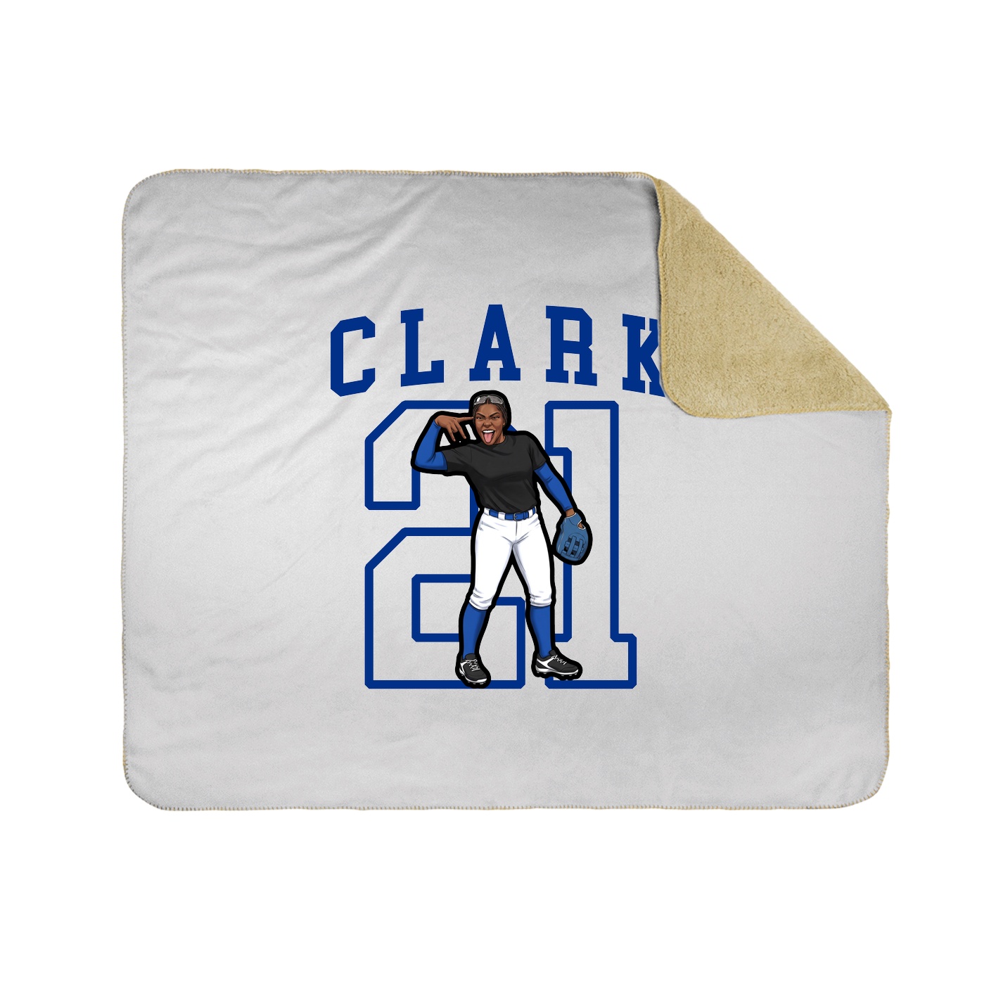 Throw Blanket — Shirsey in White