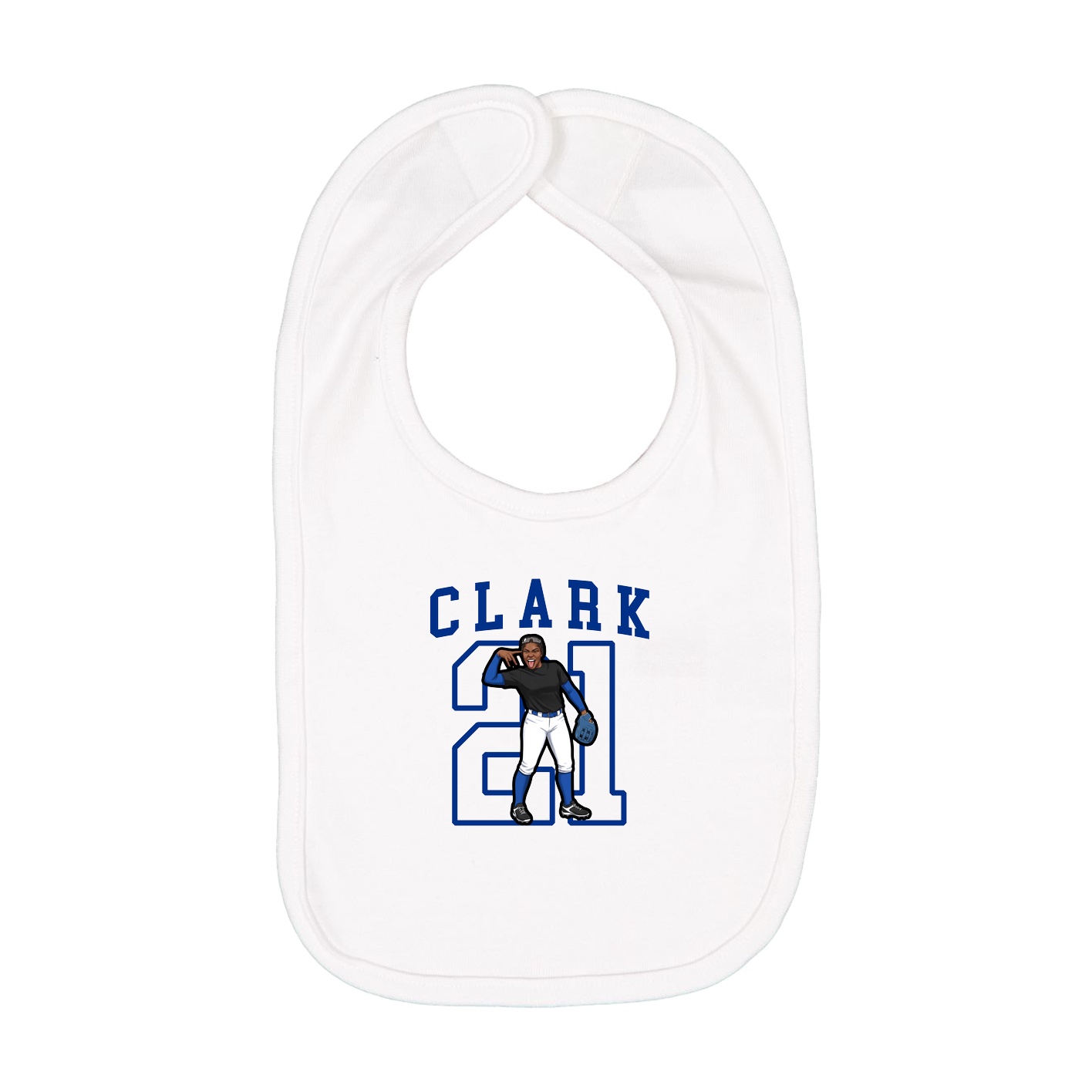 Infant Bib — Shirsey in White