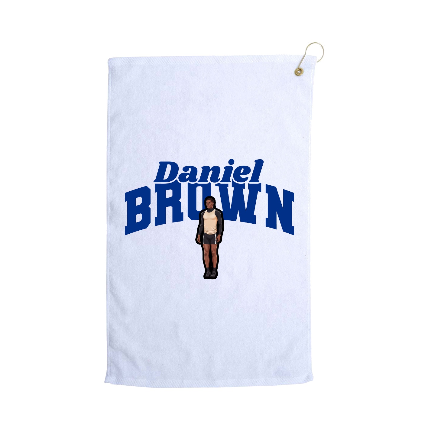 Golf Towel — Signature Arch in White
