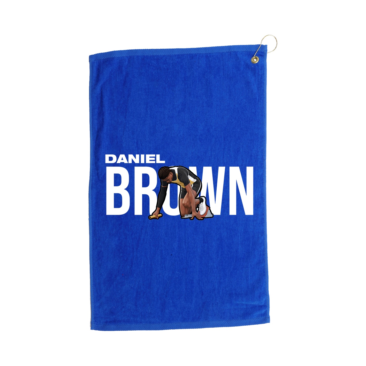 Golf Towel — Player Name in Royal