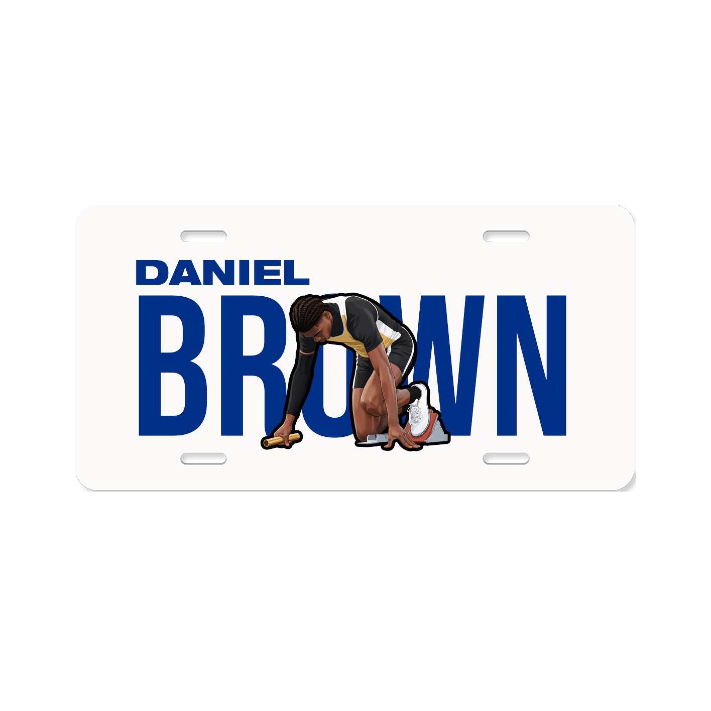 License Plate — Player Name in Classic