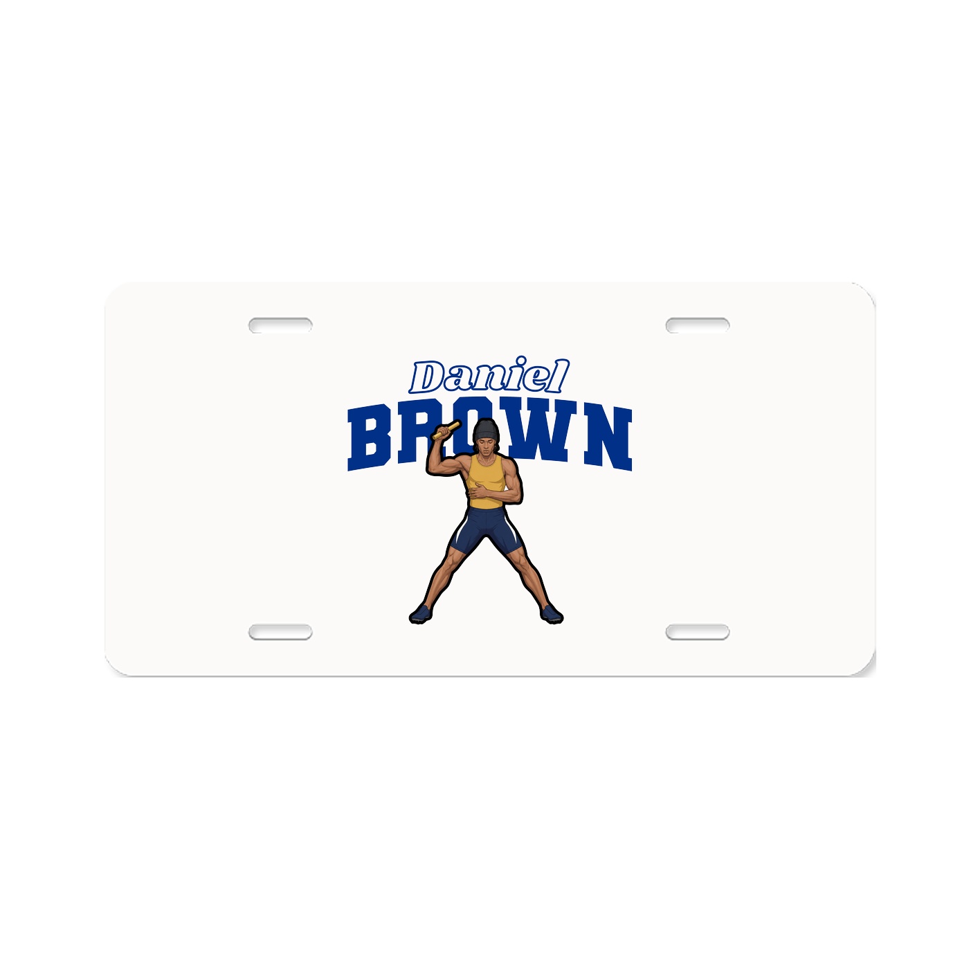 License Plate — Name Arch in Classic