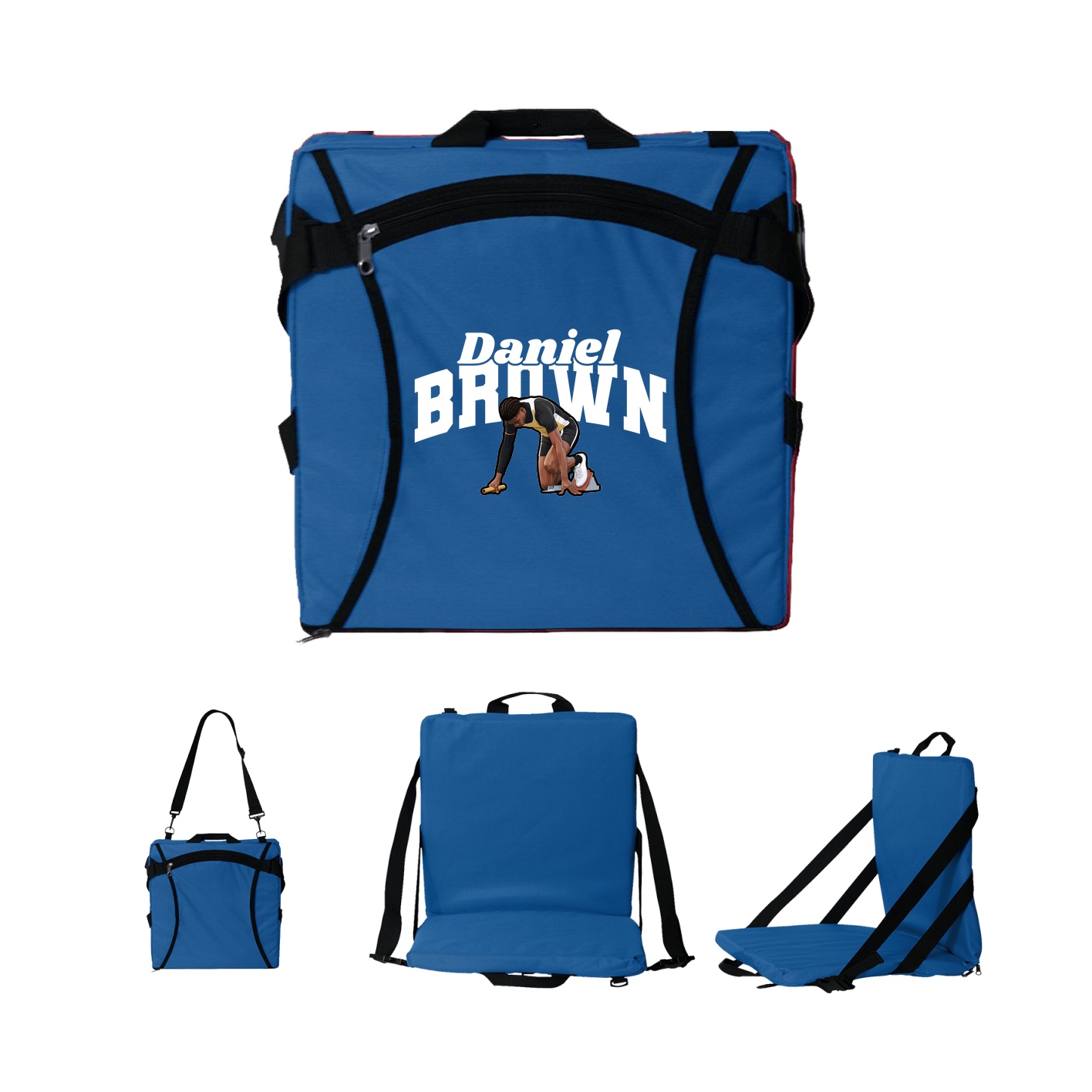 Folding Stadium Seat — Signature Arch in Royal
