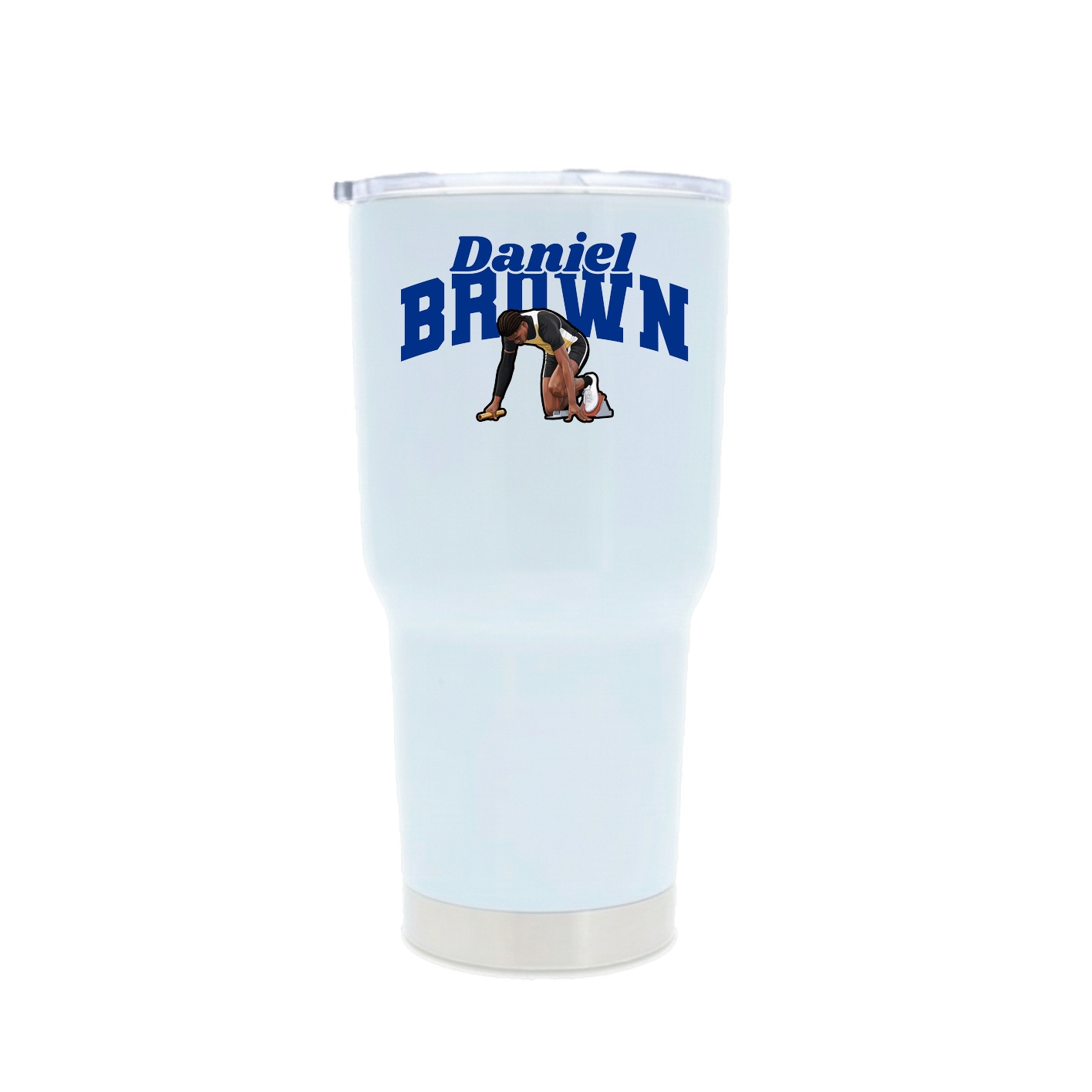 30oz Stainless Steel Tumbler — Signature Arch in White