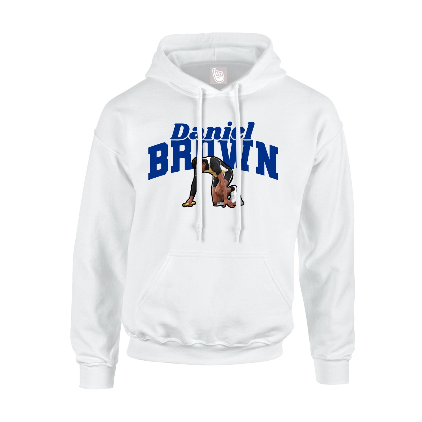 Hoodie — Signature Arch in White