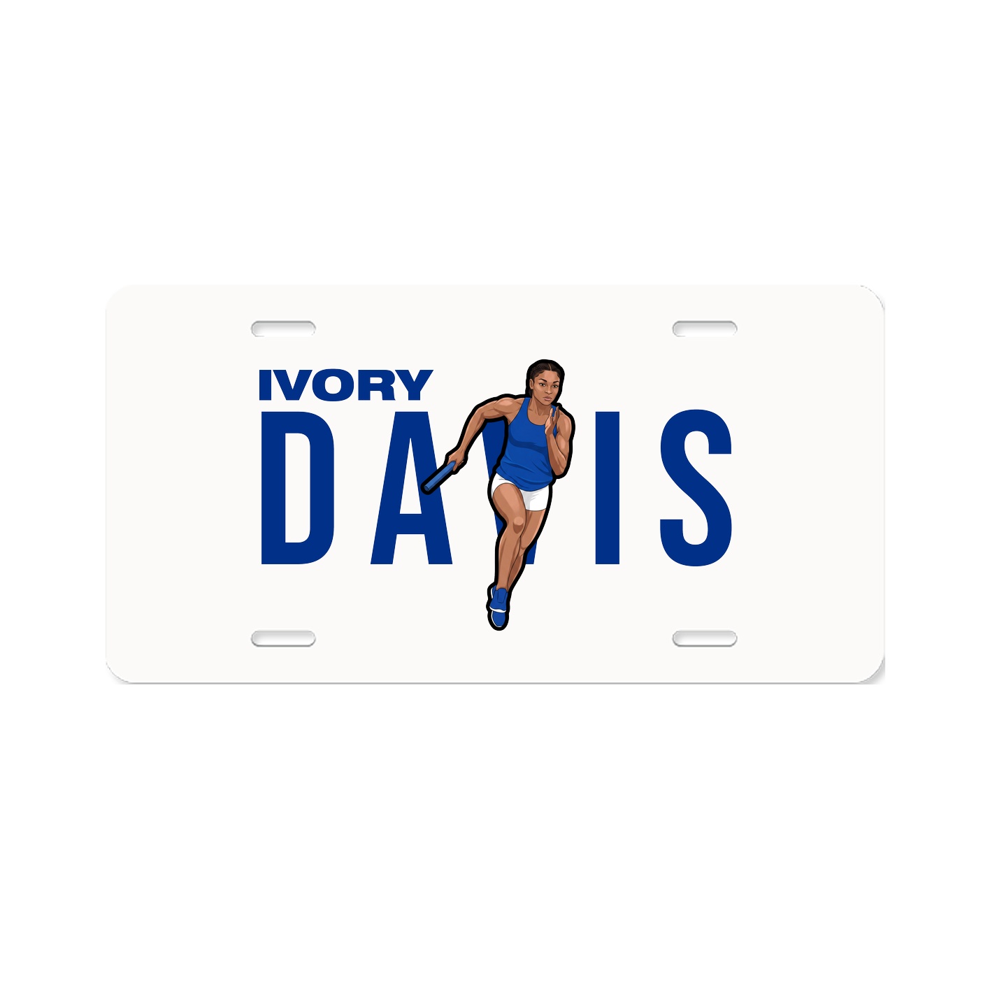 License Plate — Player Name in Classic