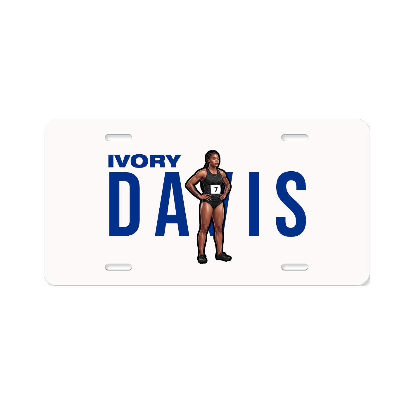 License Plate — Player Name in Classic