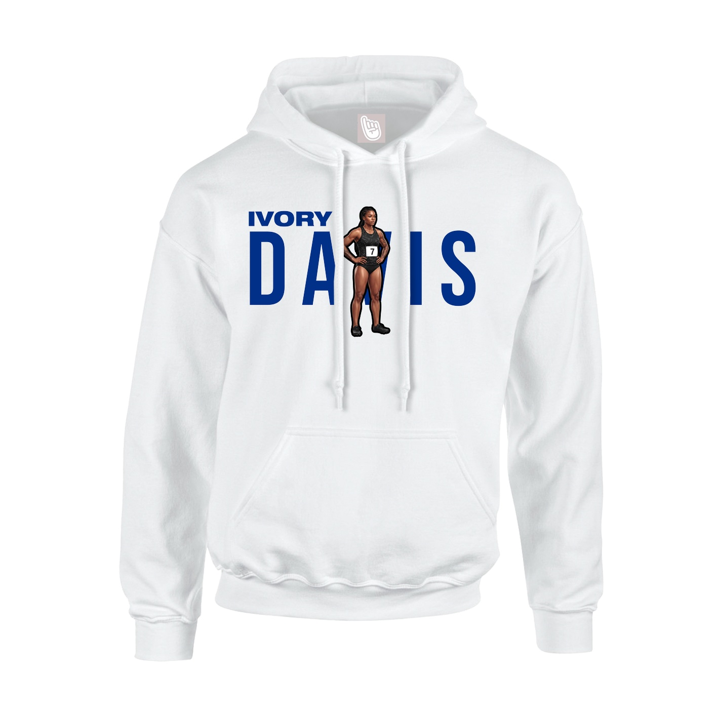 Youth Hoodie — Player Name in White