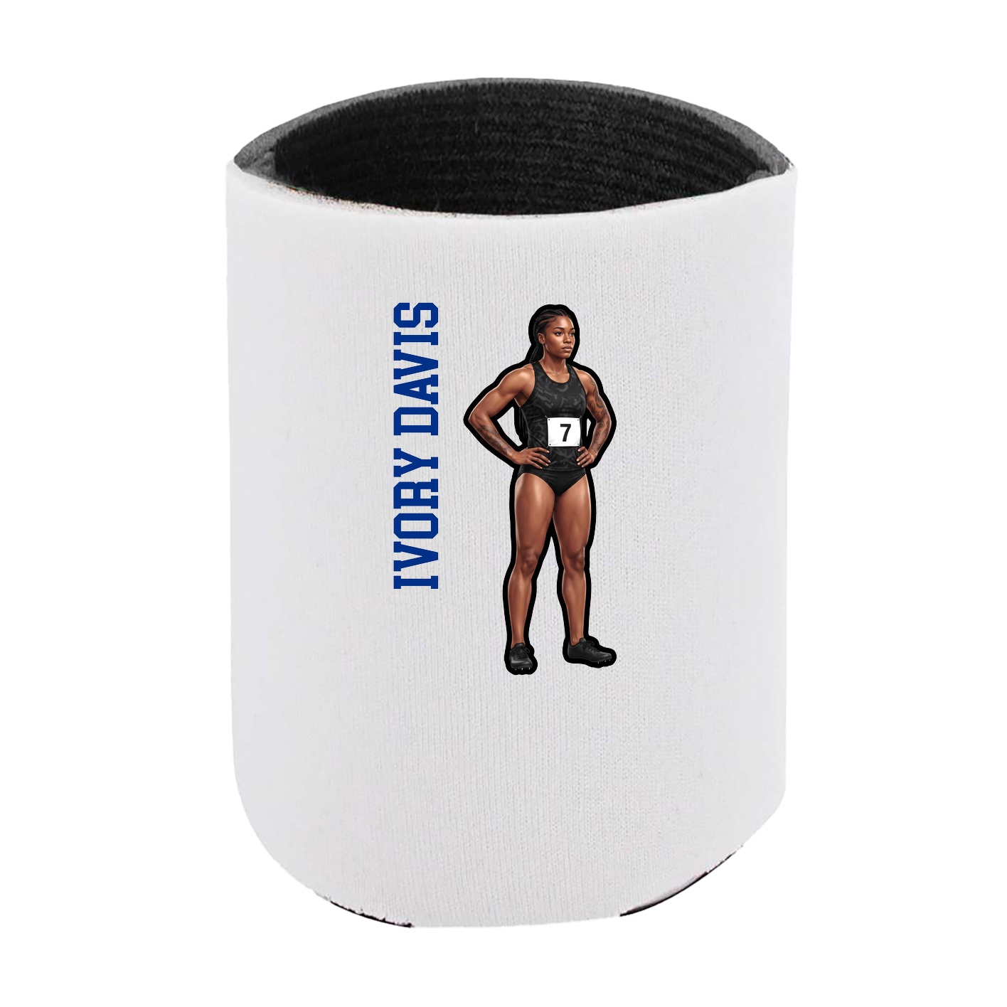 Can Holder — Name Vertical in White