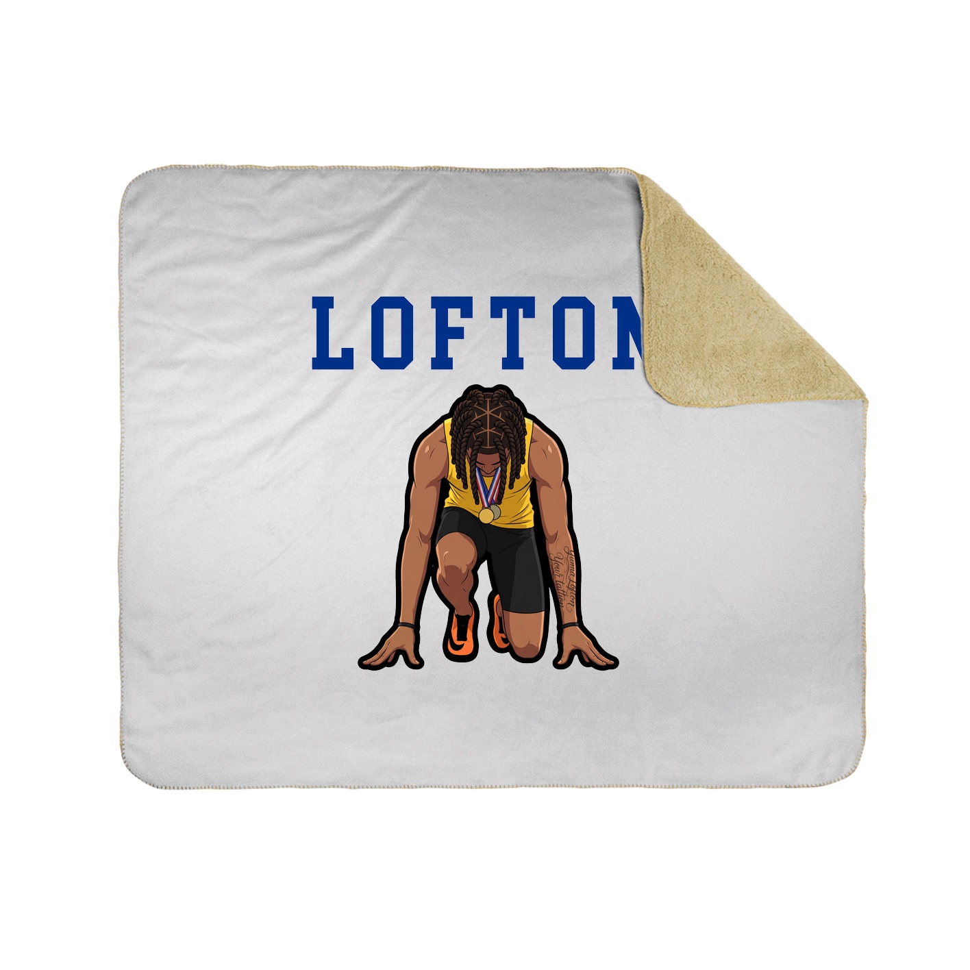 Throw Blanket — Shirsey in White