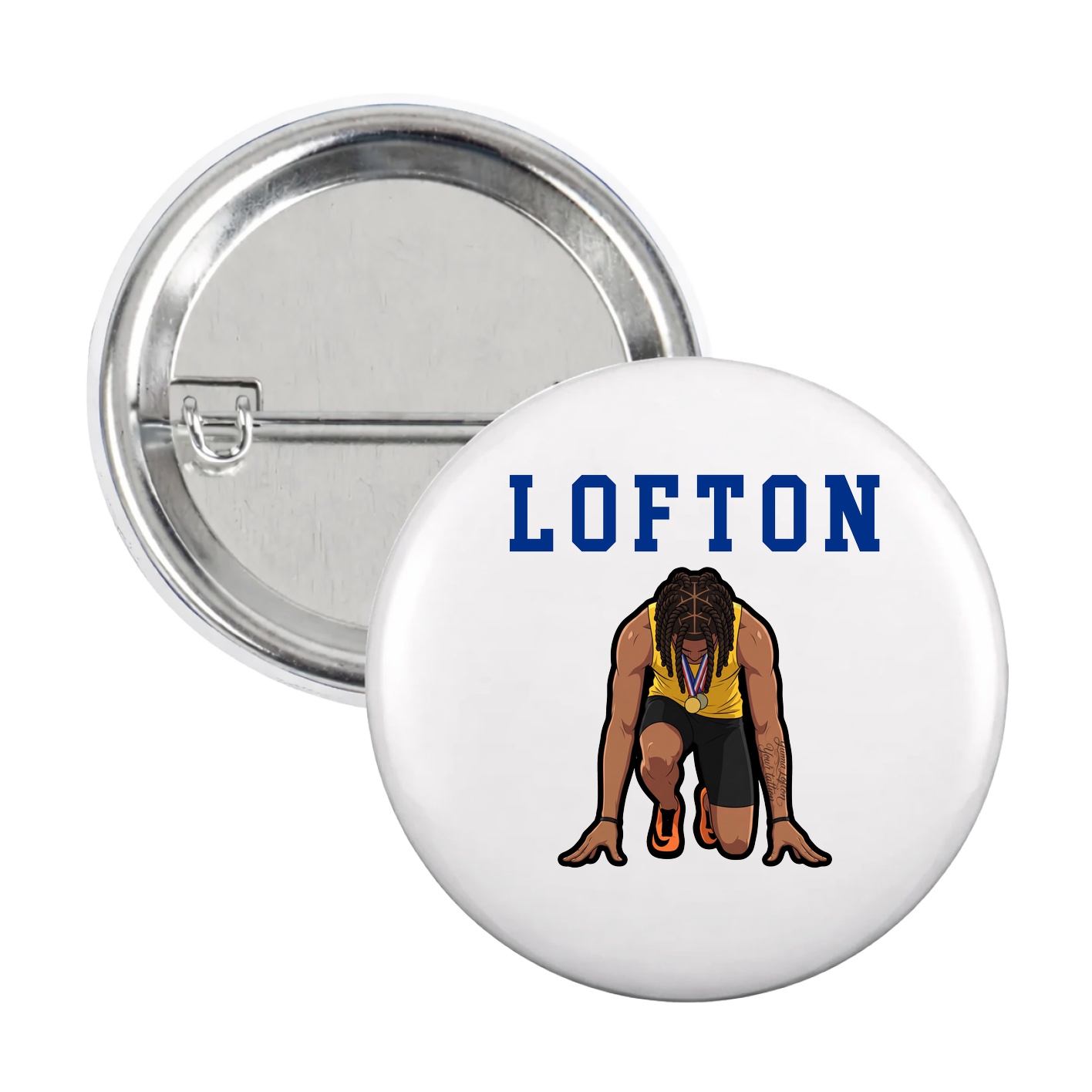 Game Day Button — Shirsey in White