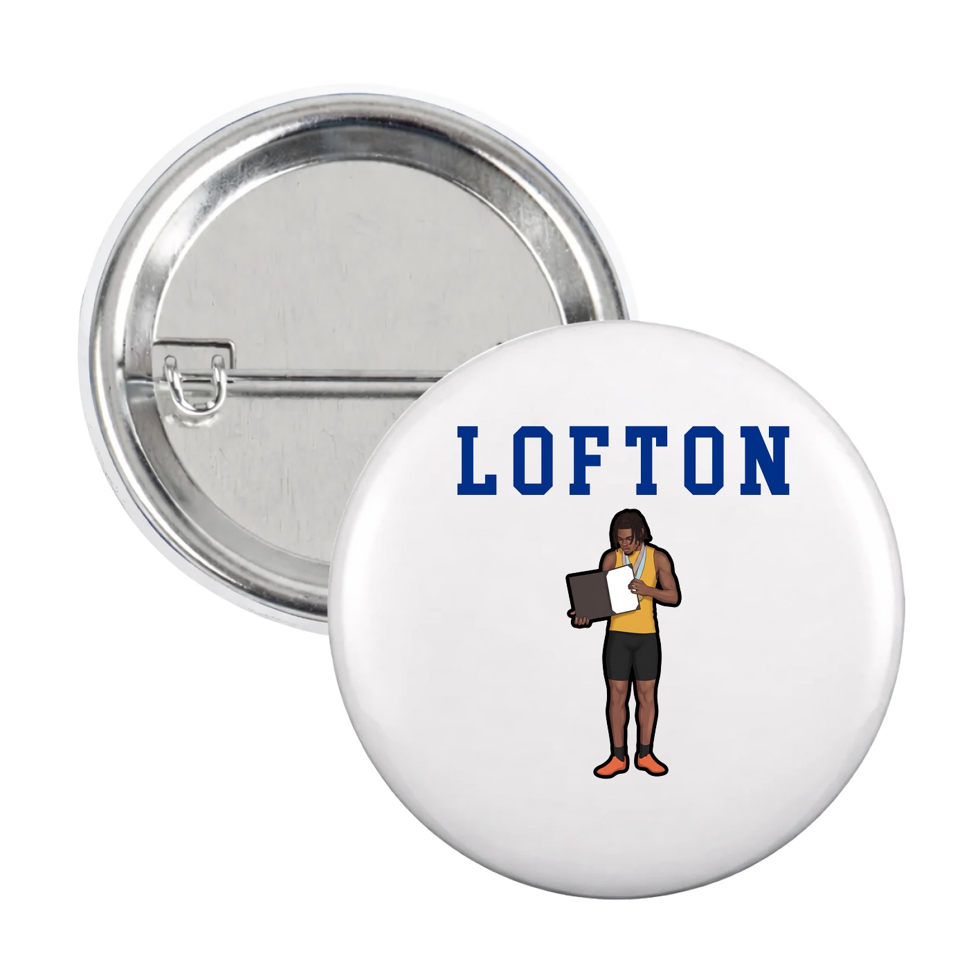 Game Day Button — Shirsey in White