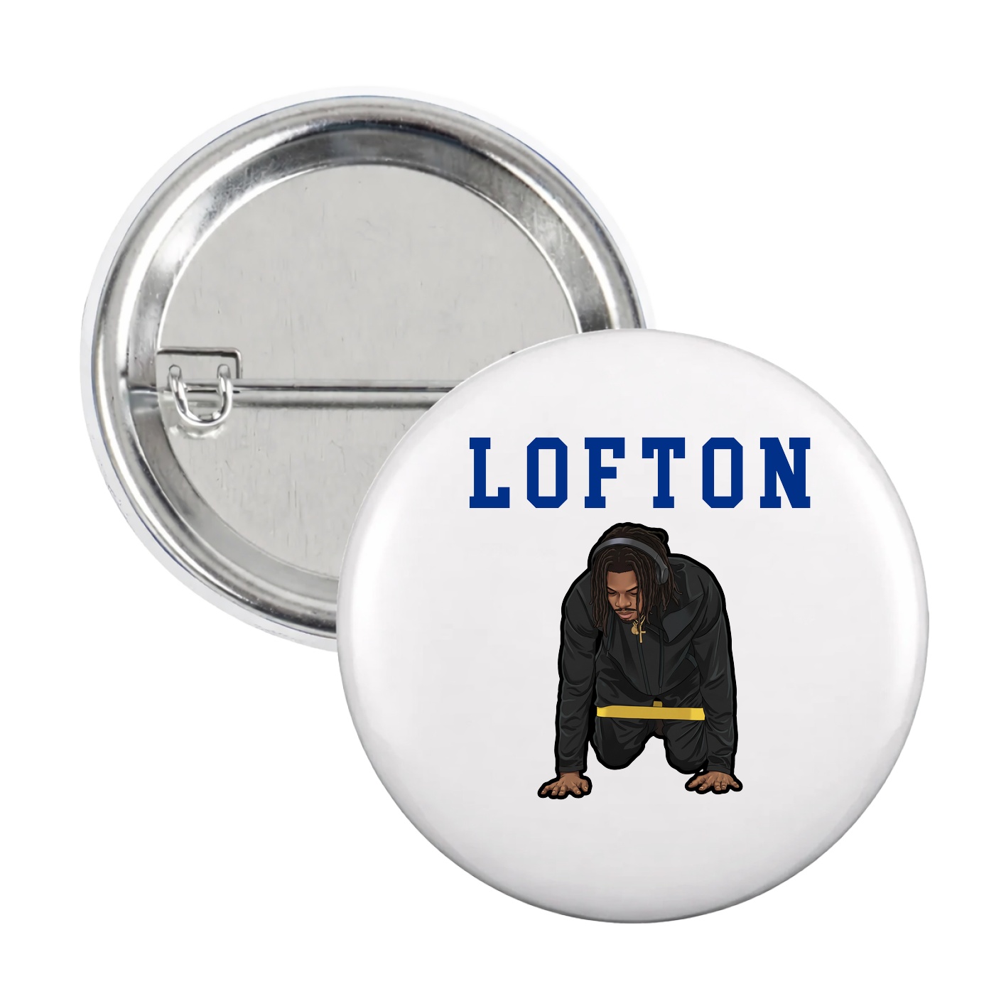 Game Day Button — Shirsey in White