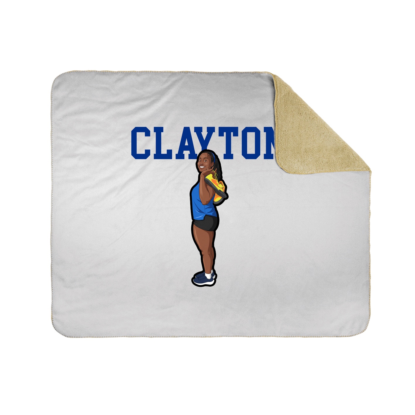 Throw Blanket — Shirsey in White