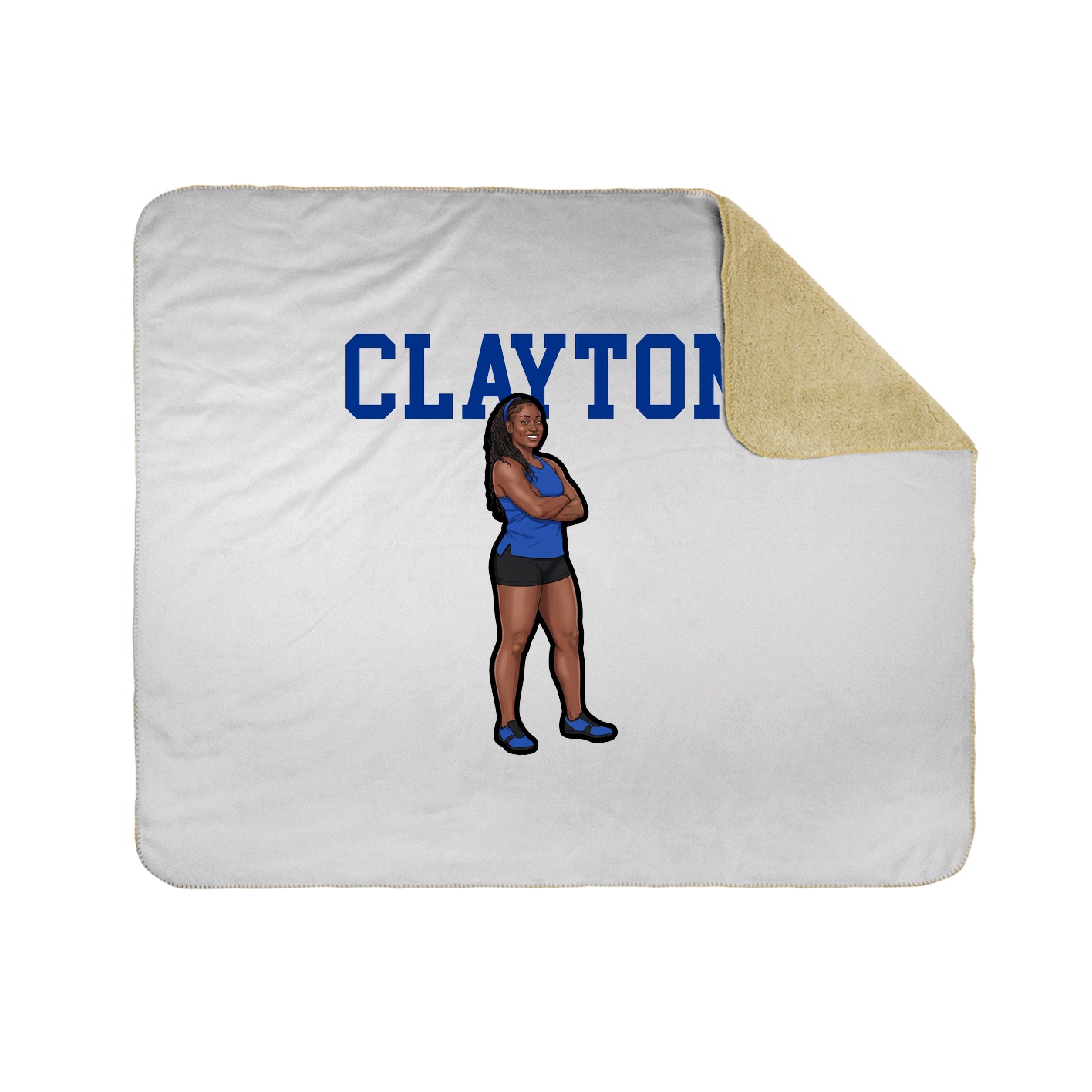 Throw Blanket — Shirsey in White