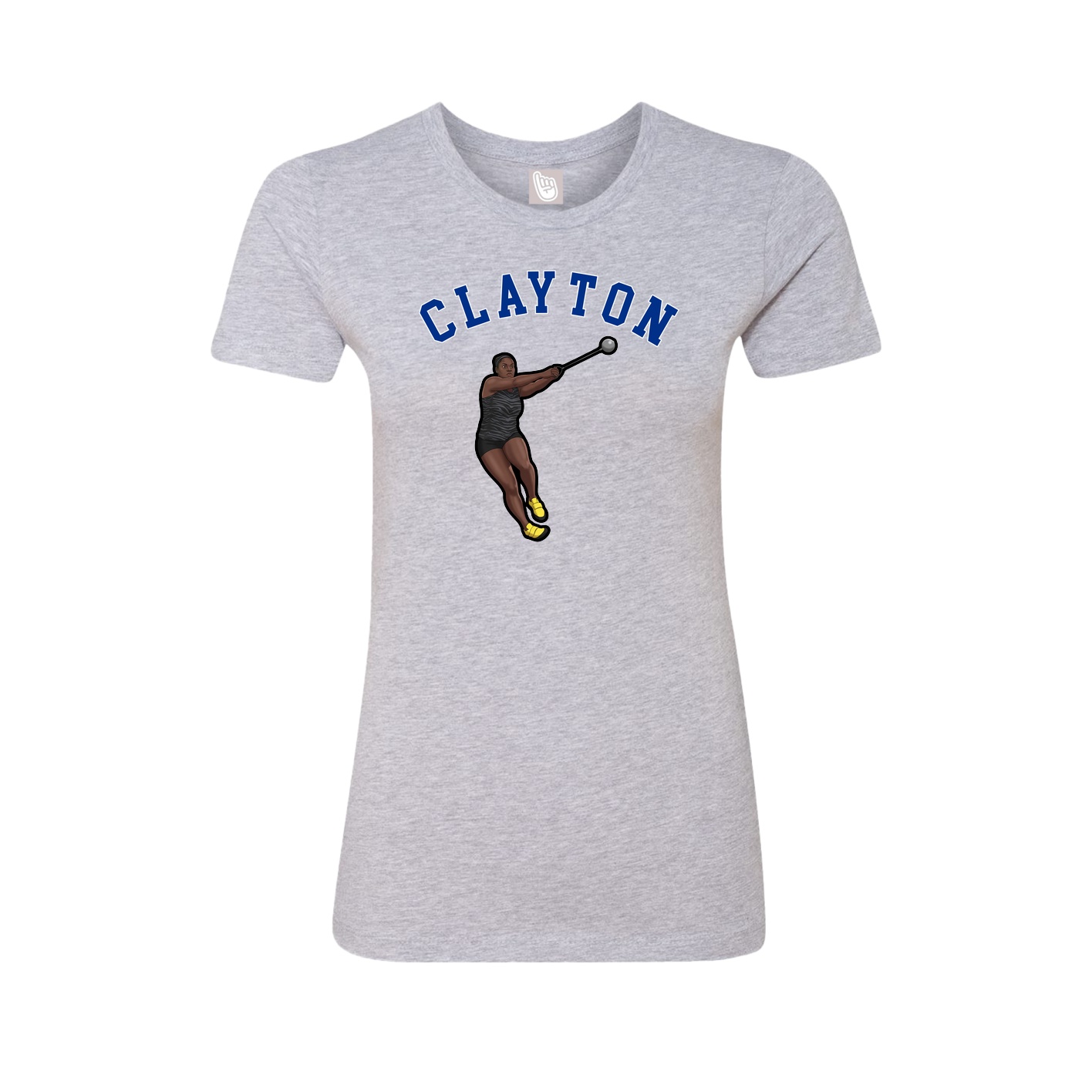 Fitted Women's Tee — Shirsey Arch in Grey