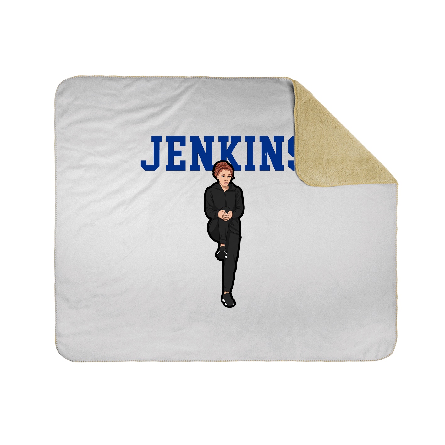 Throw Blanket — Shirsey in White