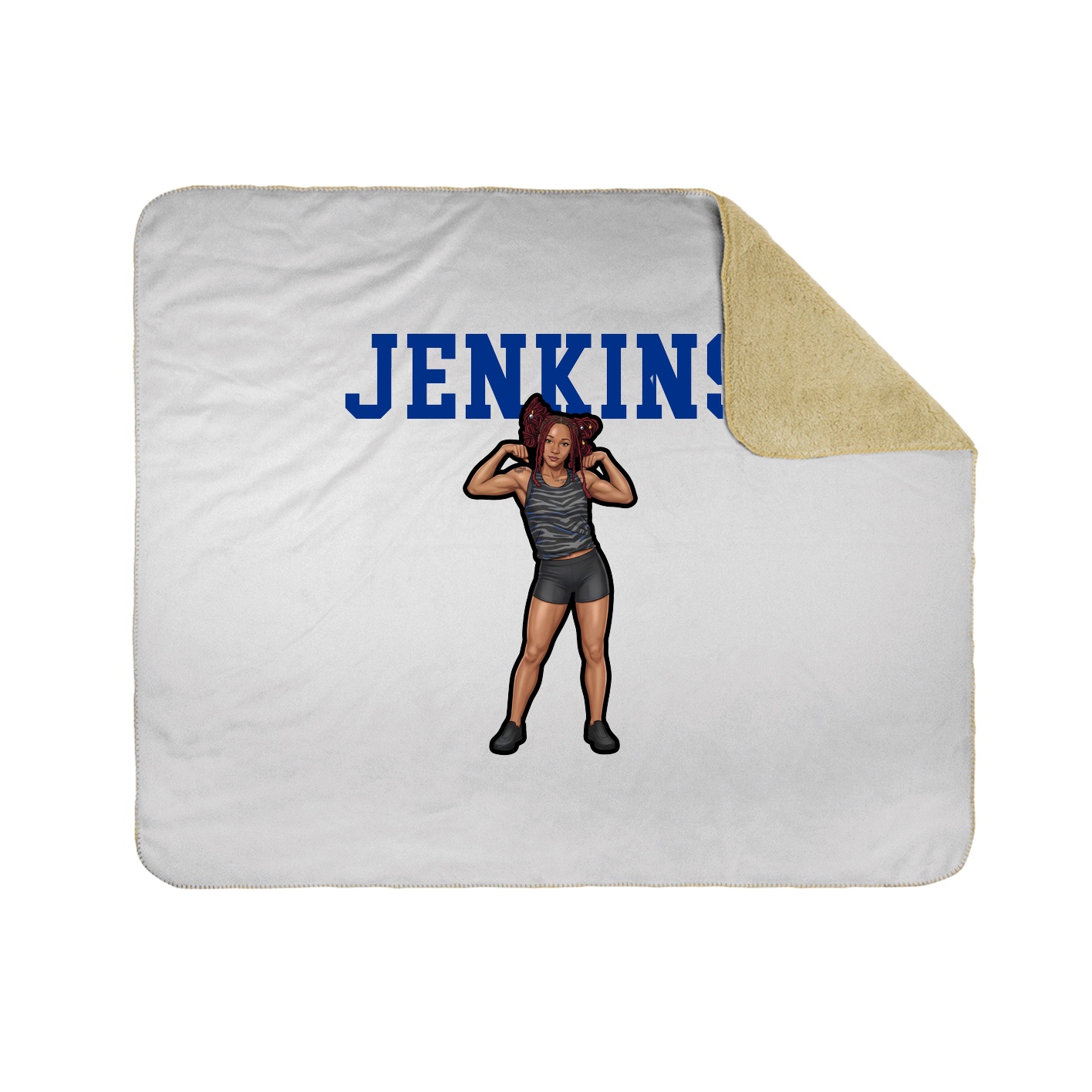 Throw Blanket — Shirsey in White