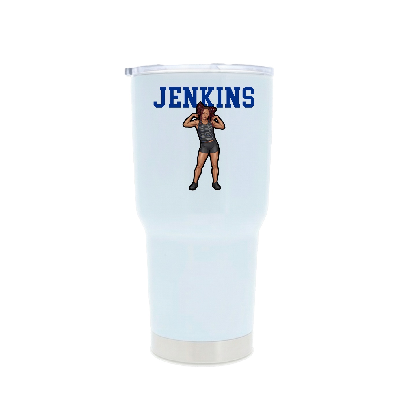 30oz Stainless Steel Tumbler — Shirsey in White