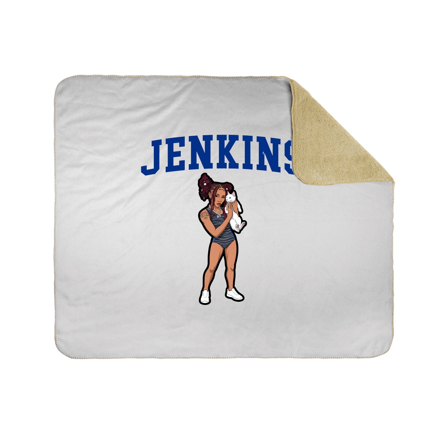 Throw Blanket — Shirsey in White